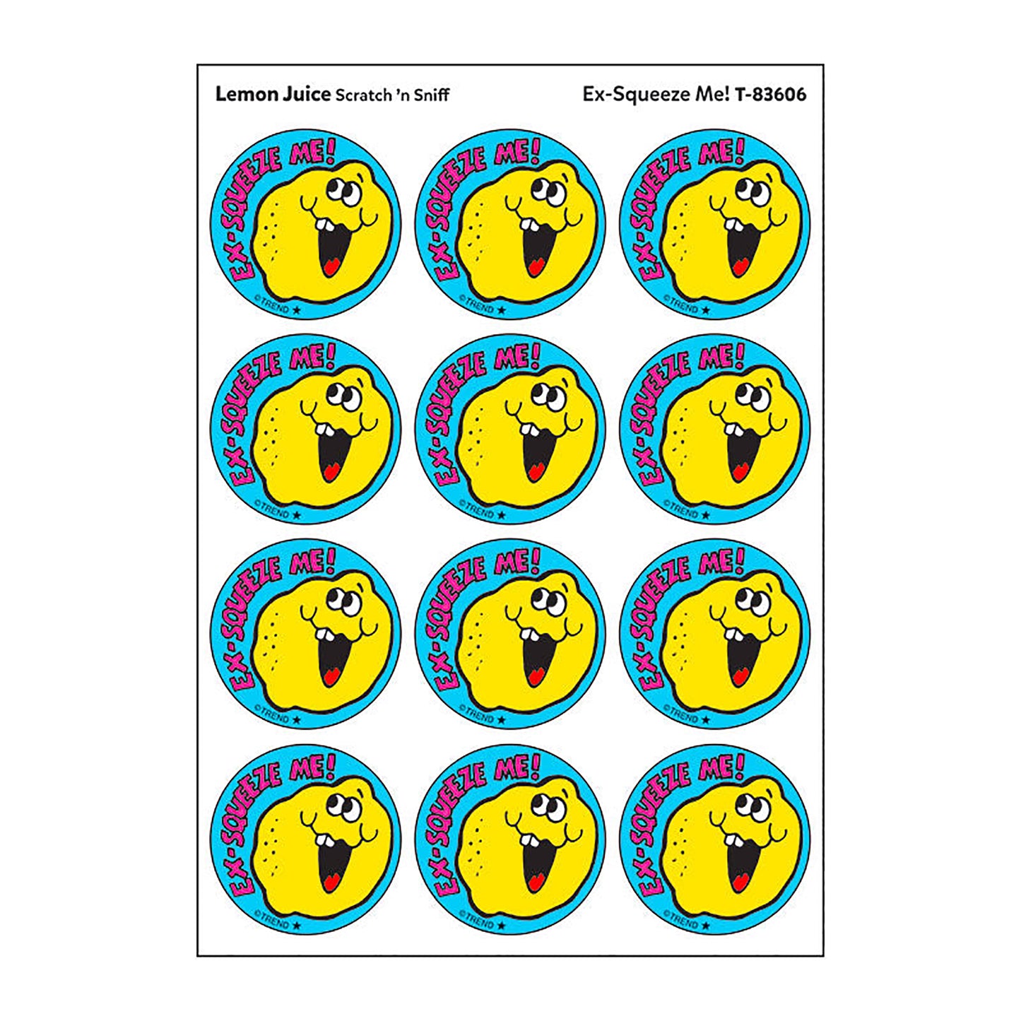 Stickers 24ct Ex Squeeze Me Lemon Juice Scent