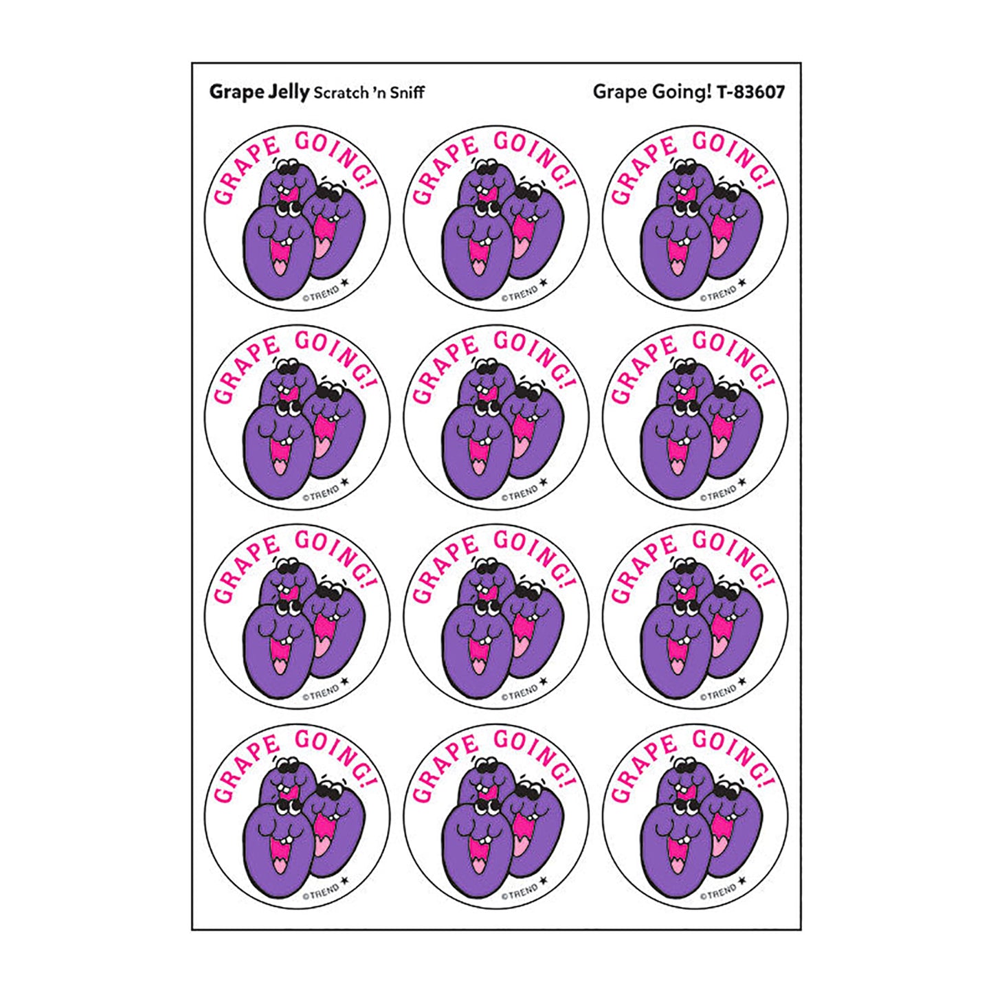 Stickers 24ct Grape Going Grape Jelly Scent