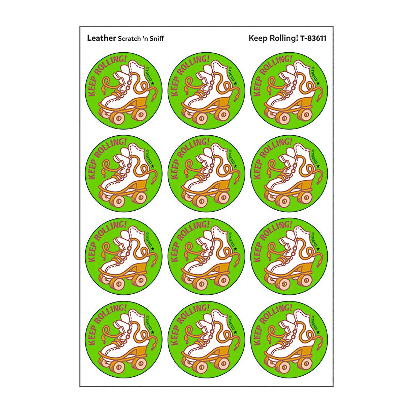 Stickers 24ct Keep Rolling Leather Scent