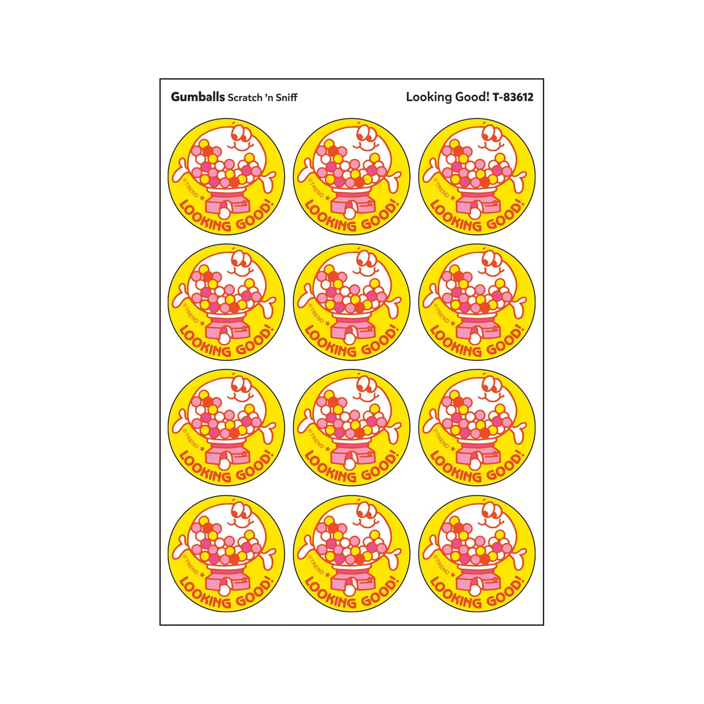Stickers 24ct Looking Good Gumballs Scent