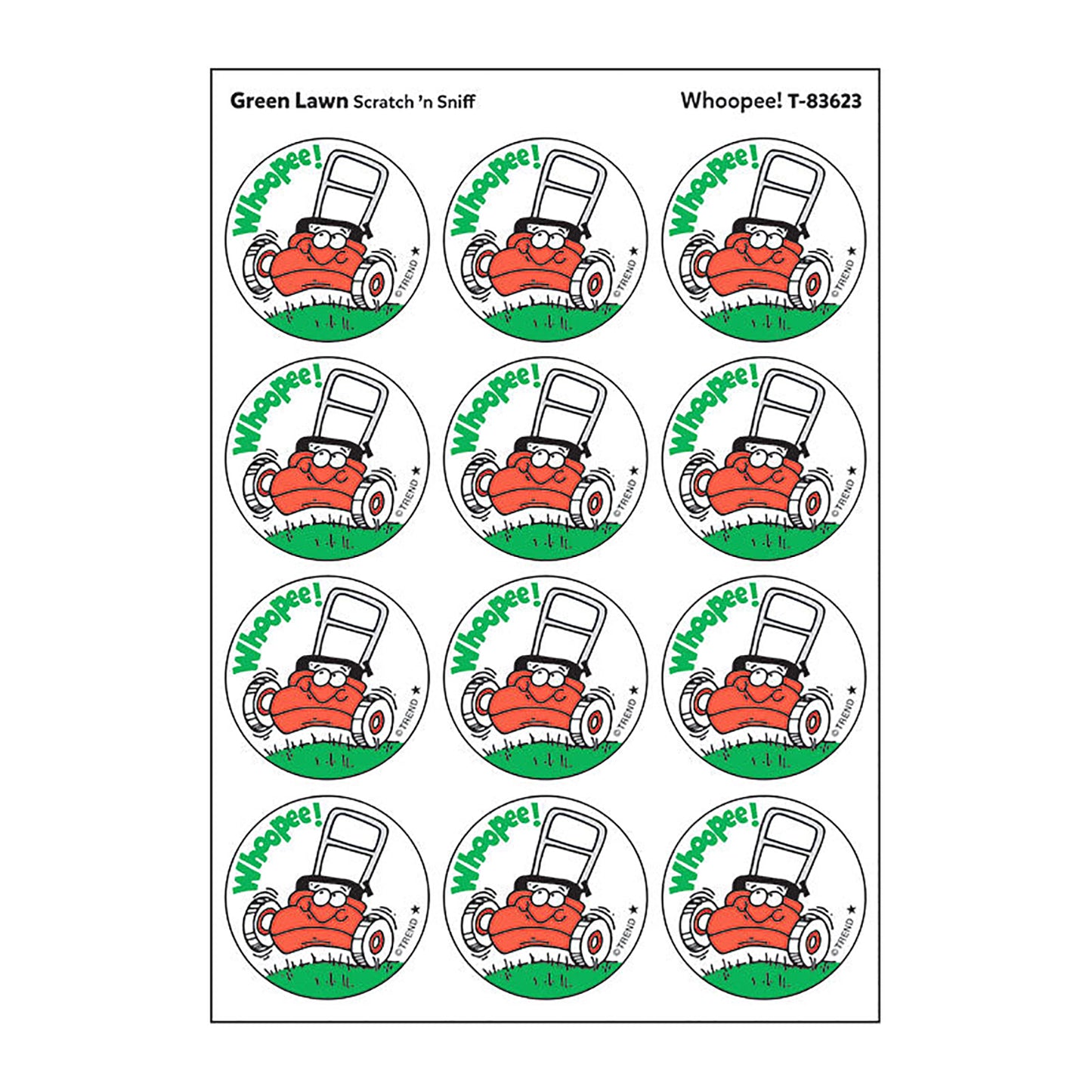 Stickers 24ct Whoopee Green Lawn Scent