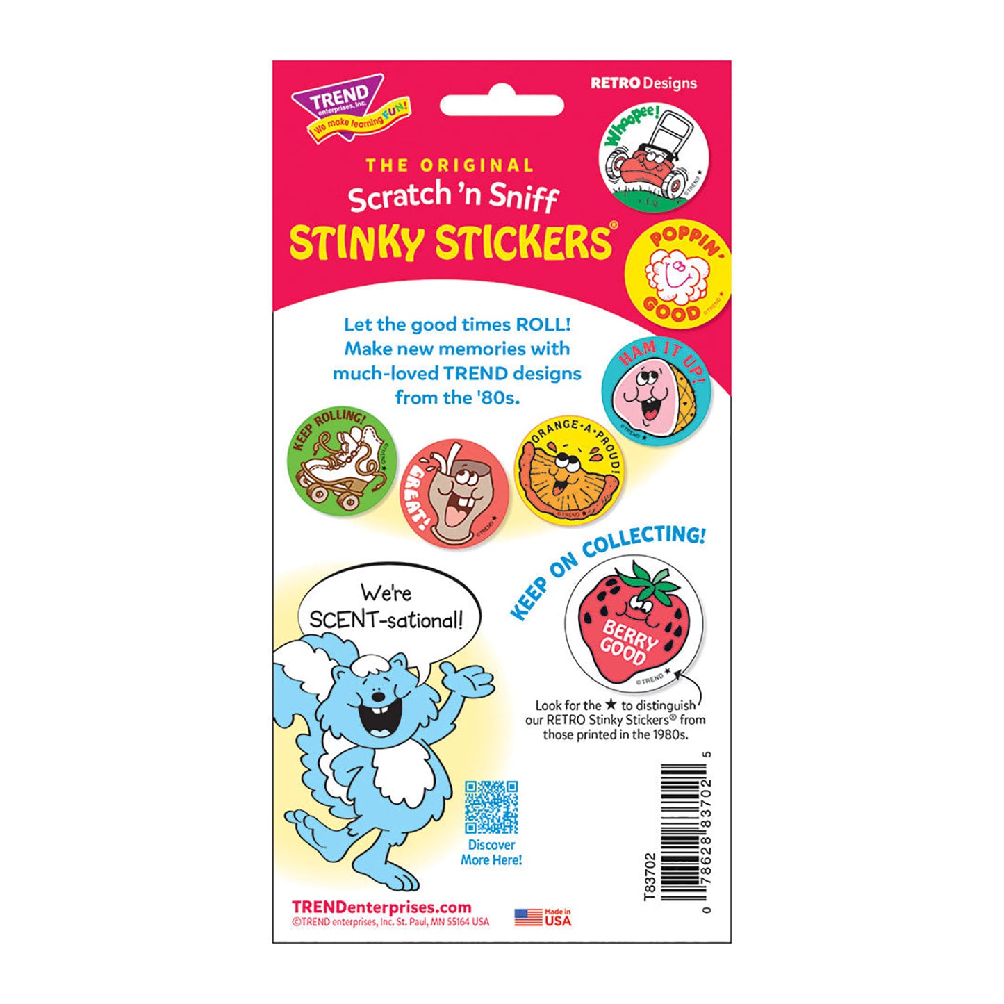 Stinky Stickers Eek Bone Scent 24ct