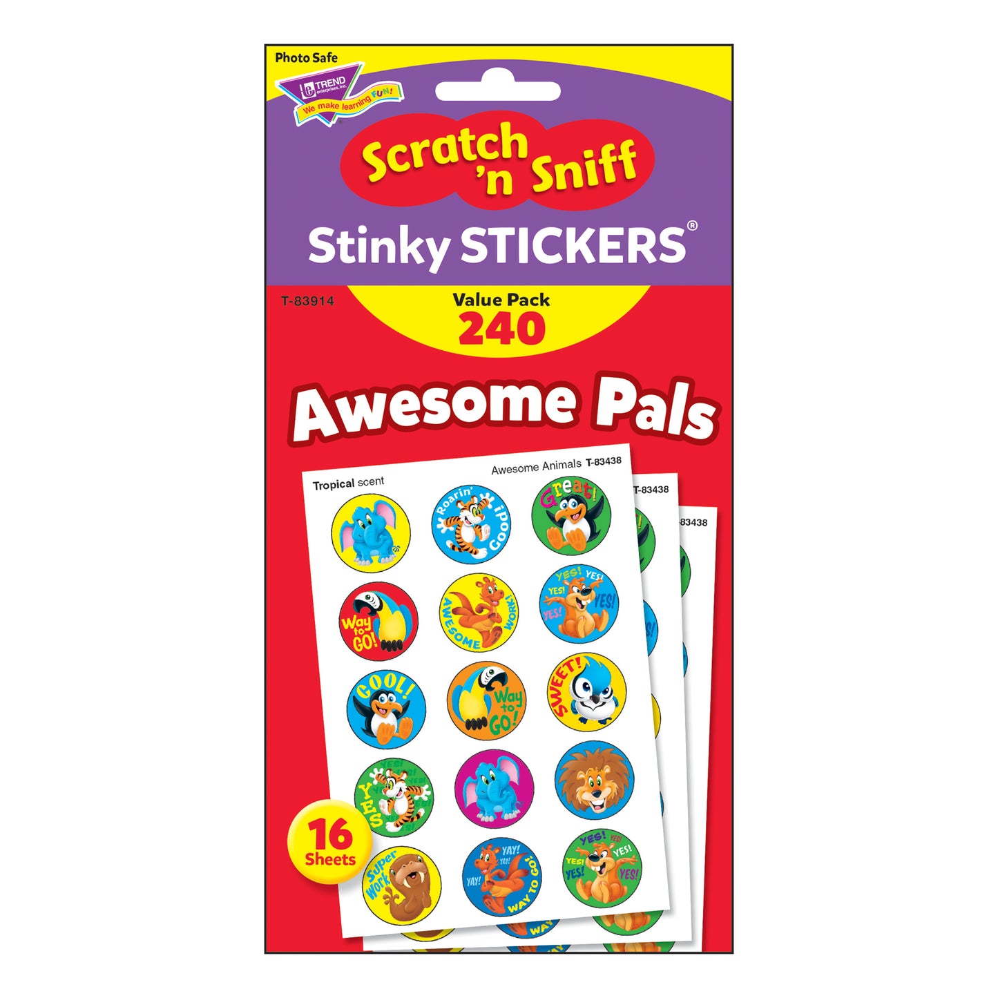 Awesome Pals Stinky Stickers® Value Pack, 240 ct.
