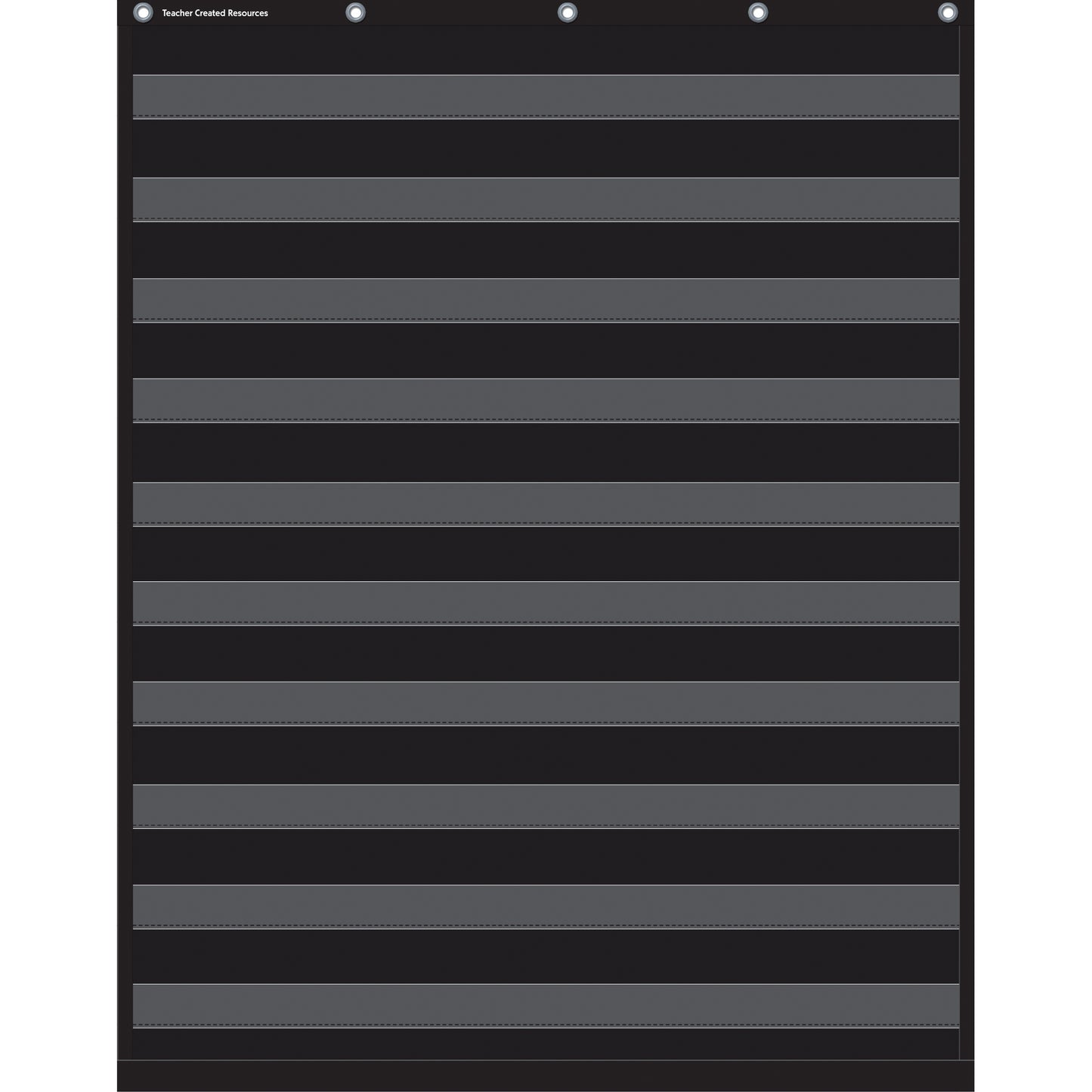 Black 10 Pocket Chart