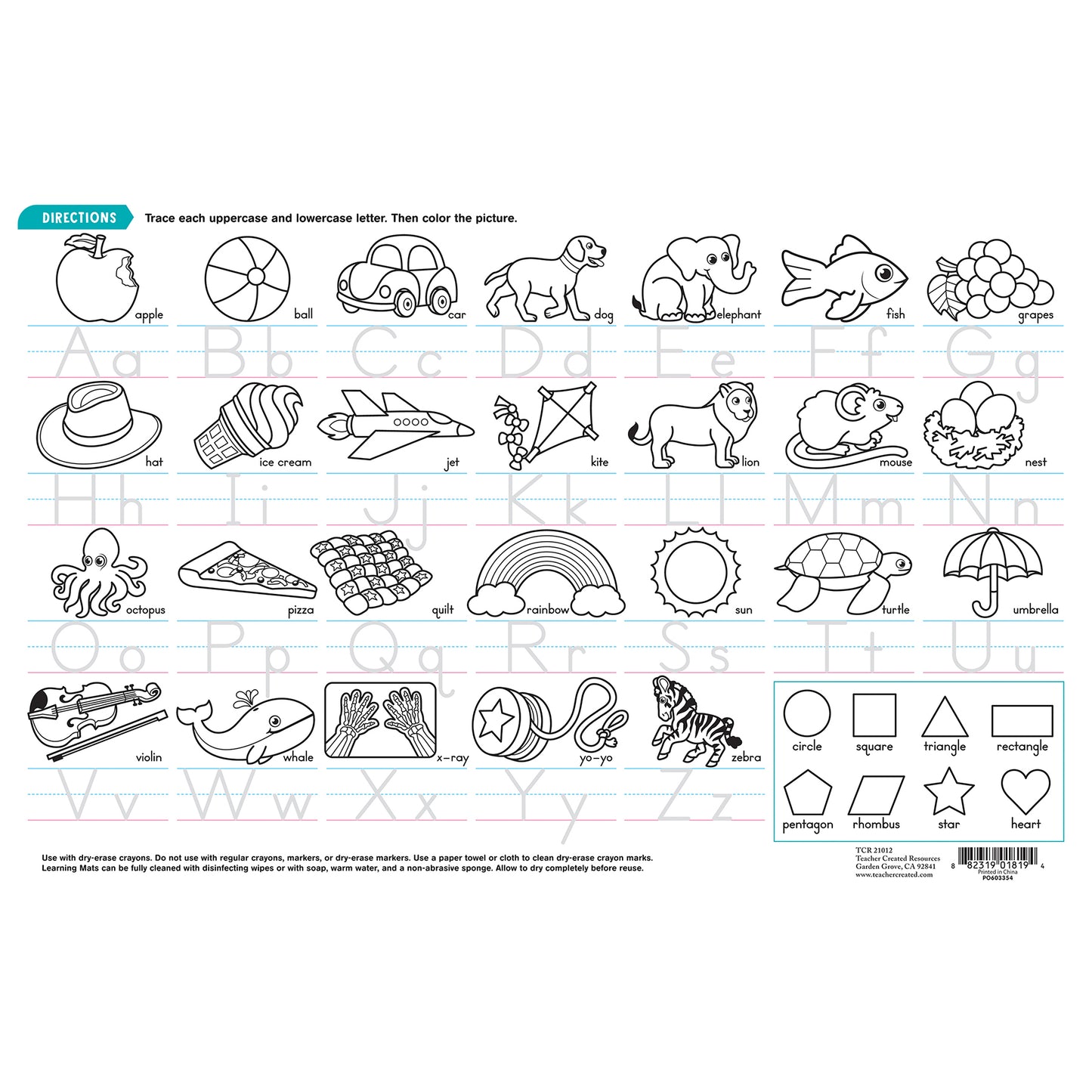 Alphabet Learning Mat