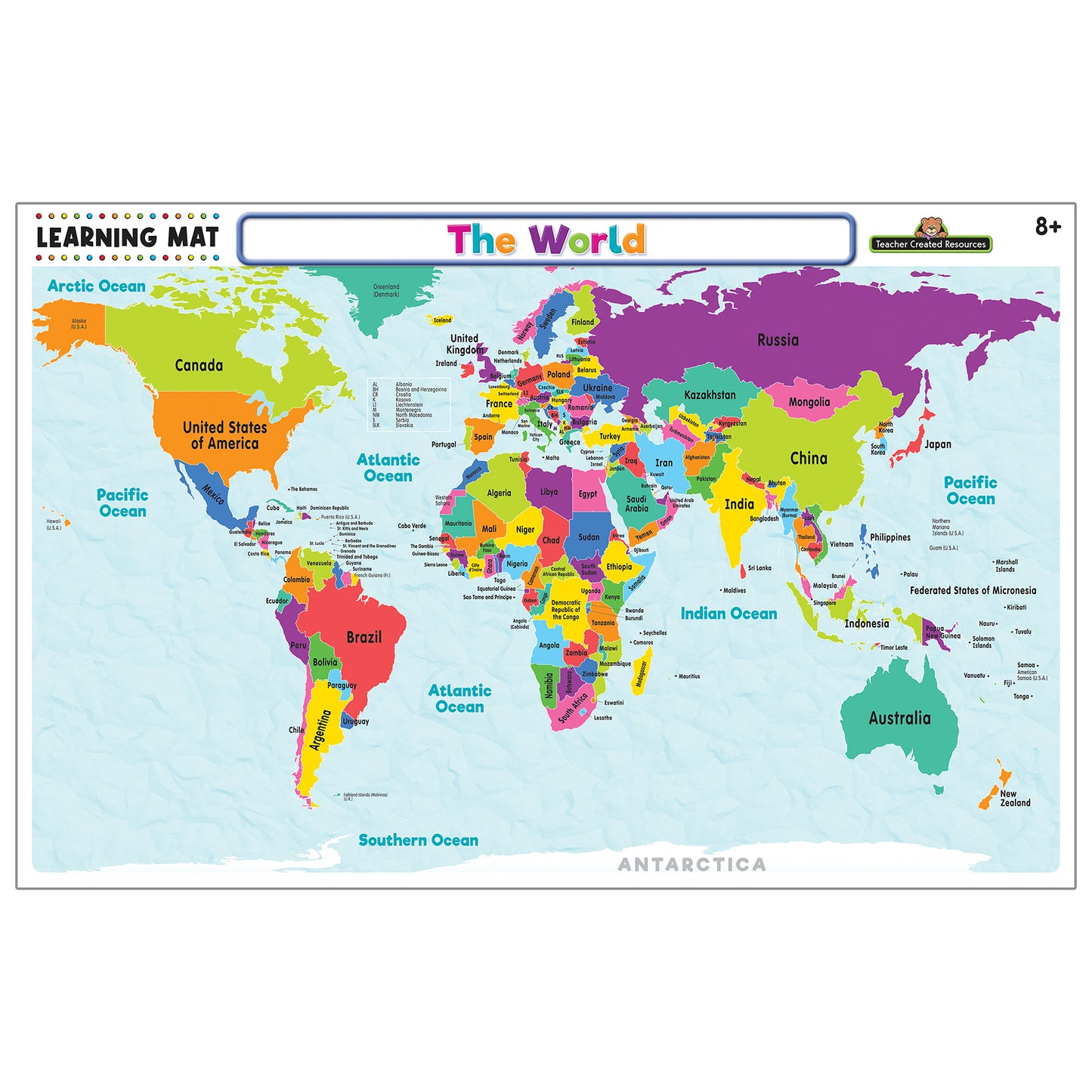 The World Map Learning Mat