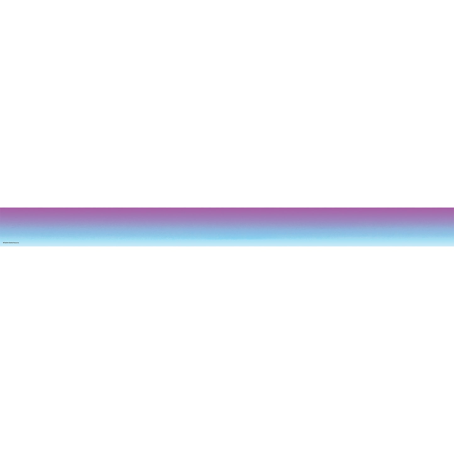 Purple and Blue Color Wash Straight Border Trim, 35 Feet