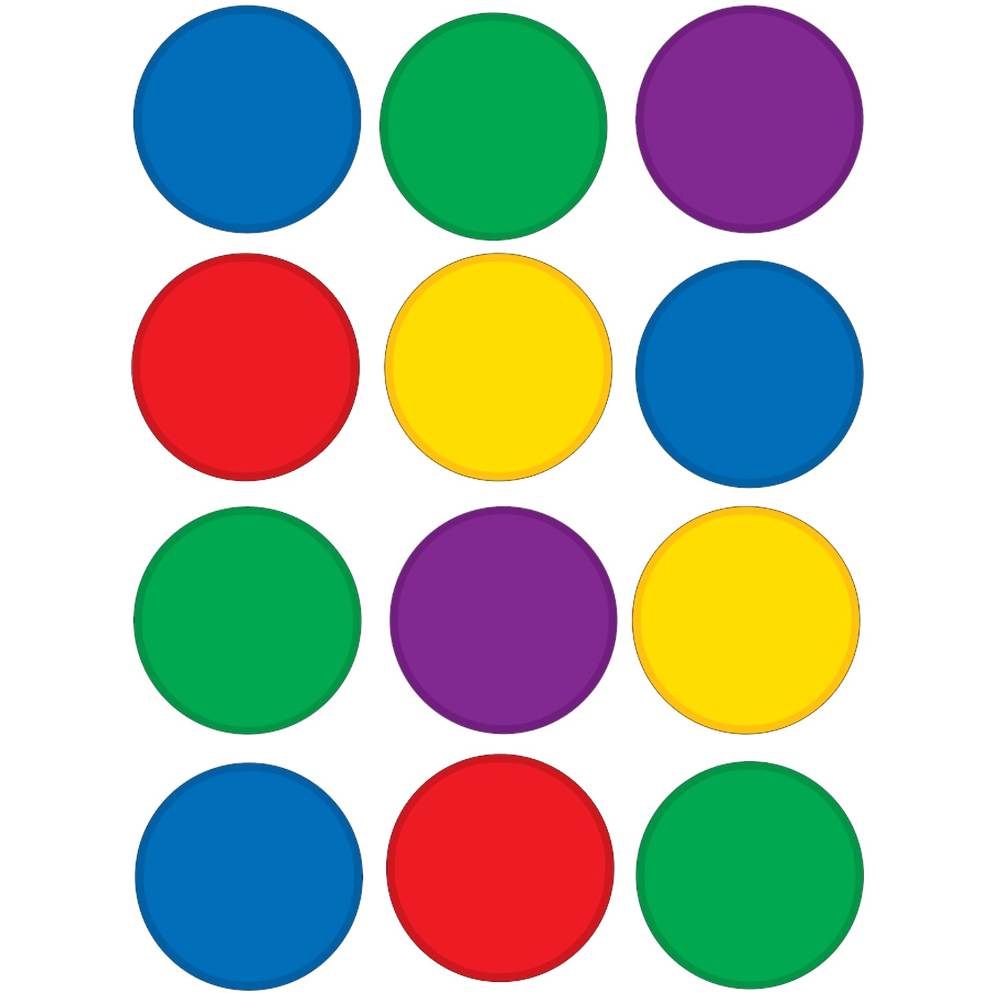 Colorful Circles Mini Accents, Pack of 36