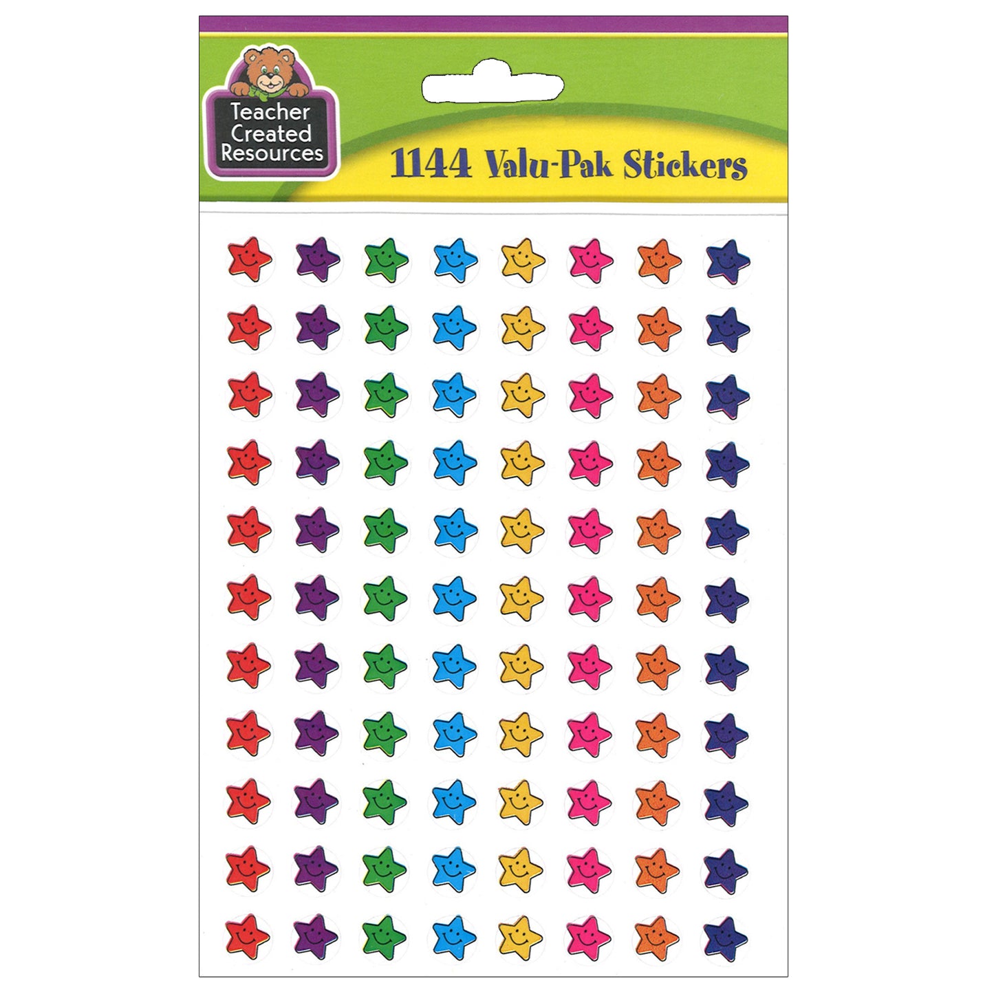 Mini Smiley Stars Valu-Pak Stickers, Pack of 1144