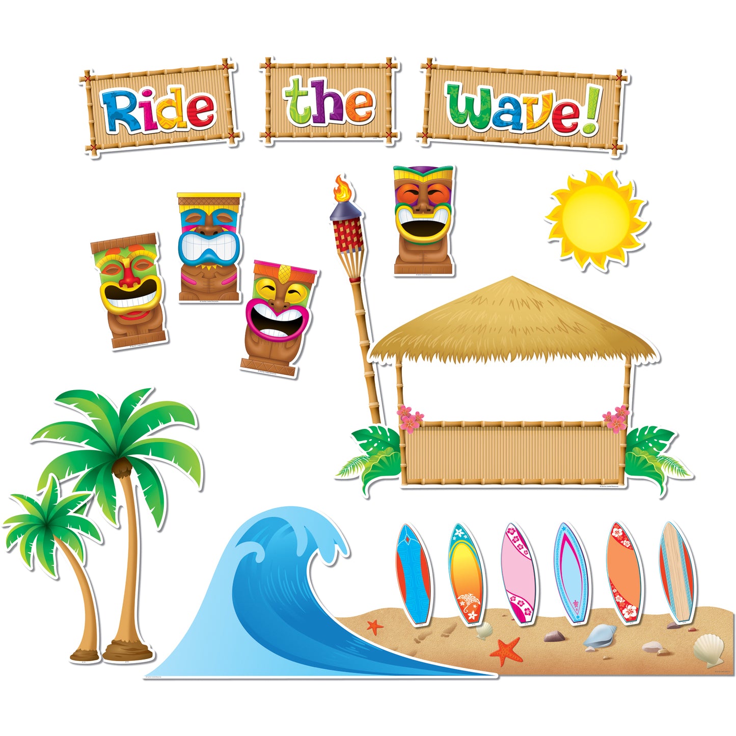 Surfs Up Bulletin Board Set