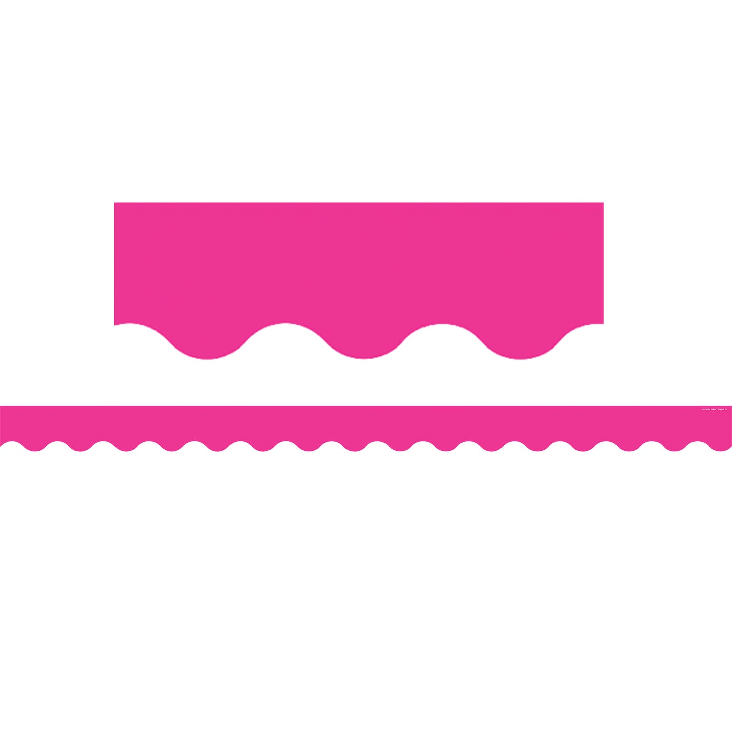 Hot Pink Scalloped Border Trim, 35 Feet
