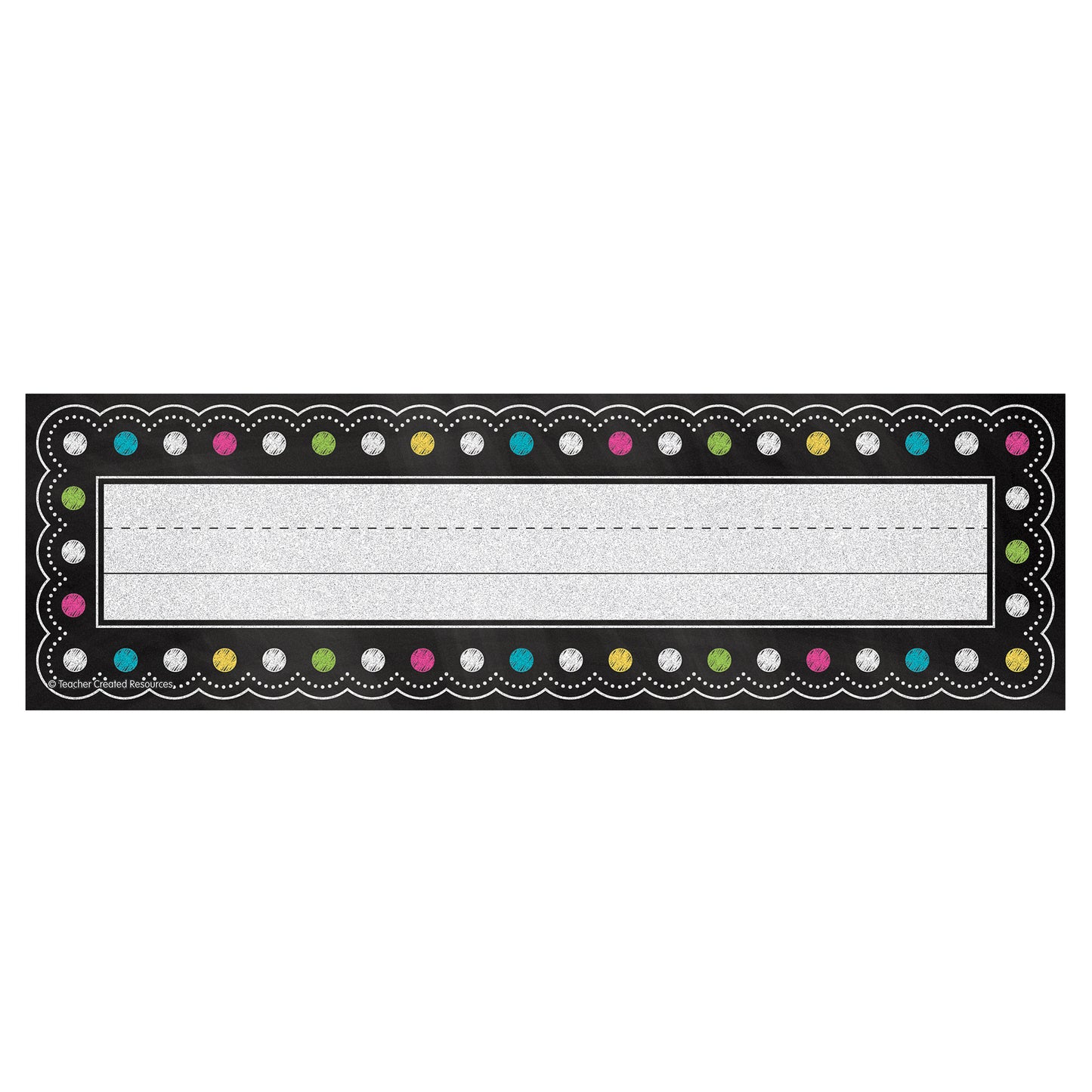 Chalkboard Brights Flat Name Plates
