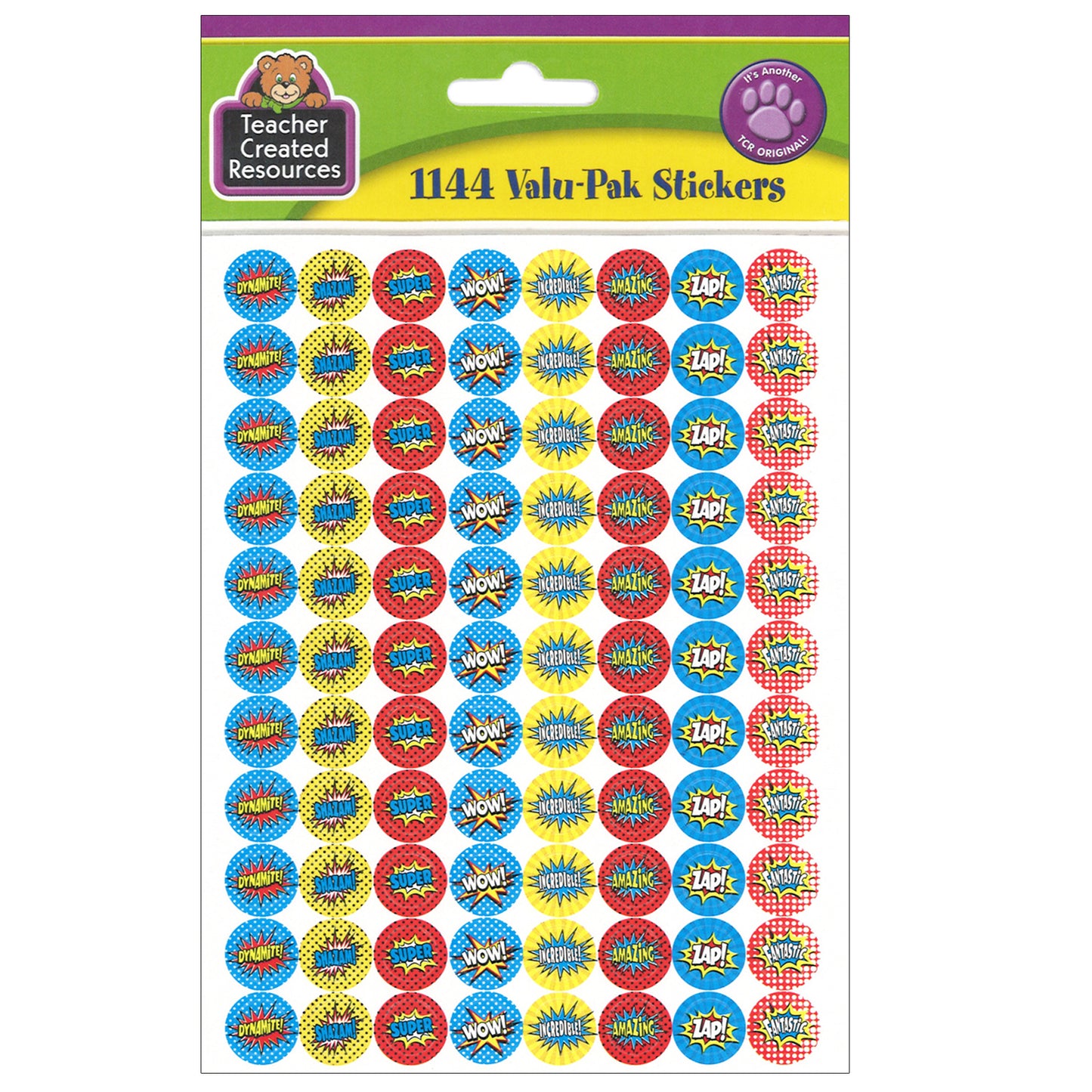 Superhero Mini Stickers Valu-Pak, Pack of 1144