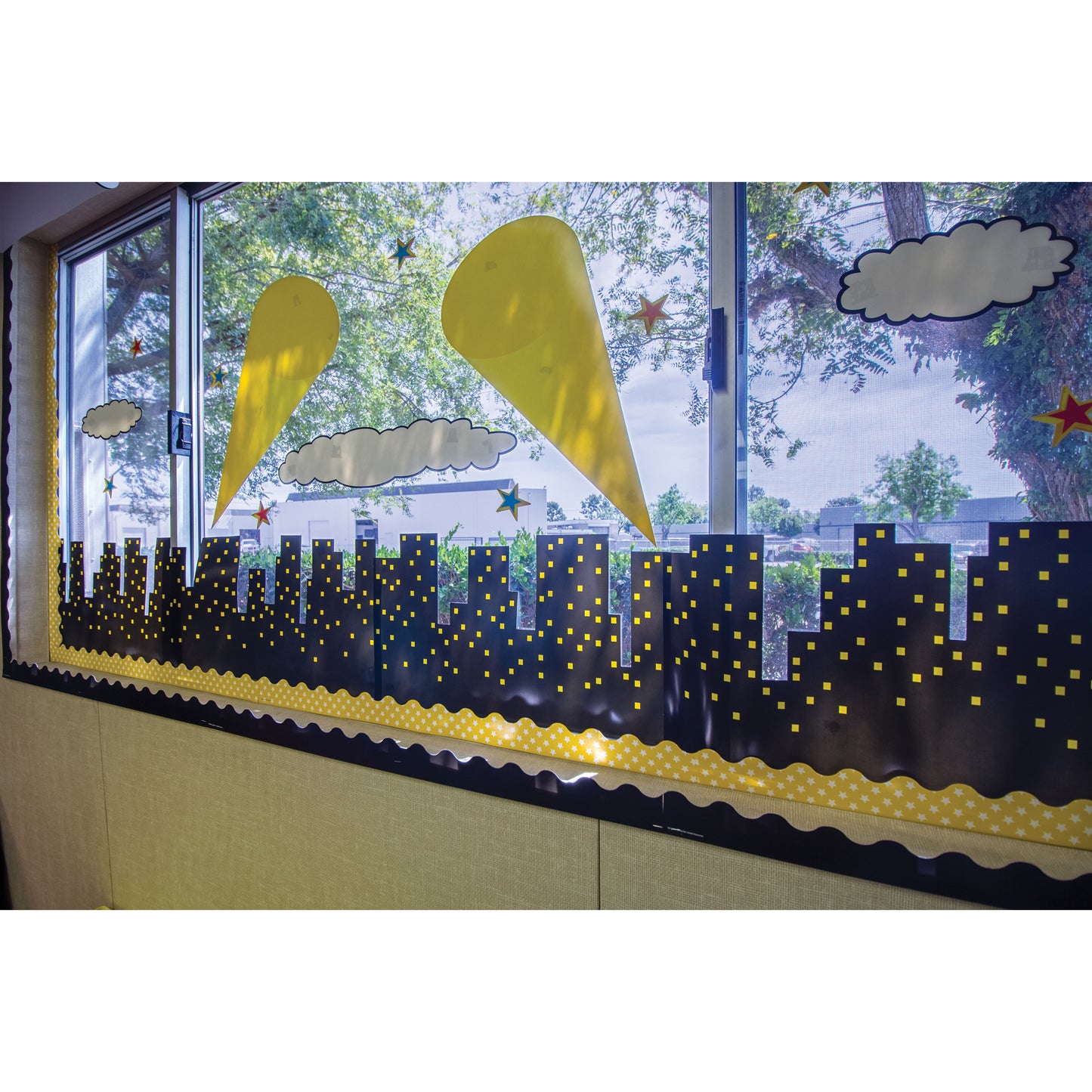 Superhero Cityscape Bulletin Board Display