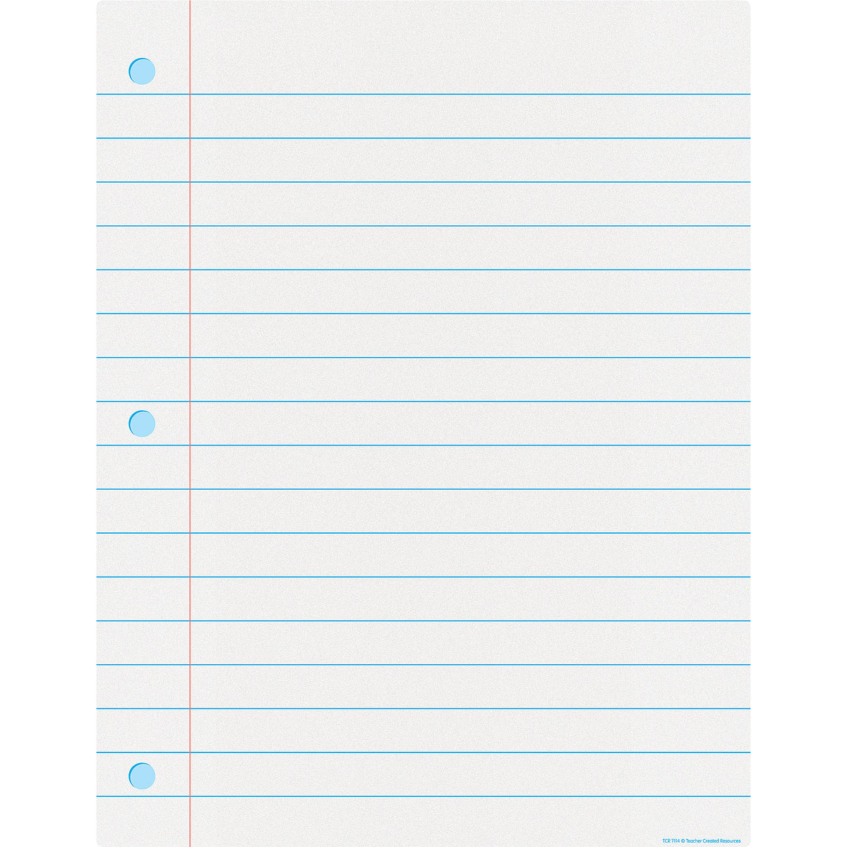 Notebook Paper Dryerase Chart