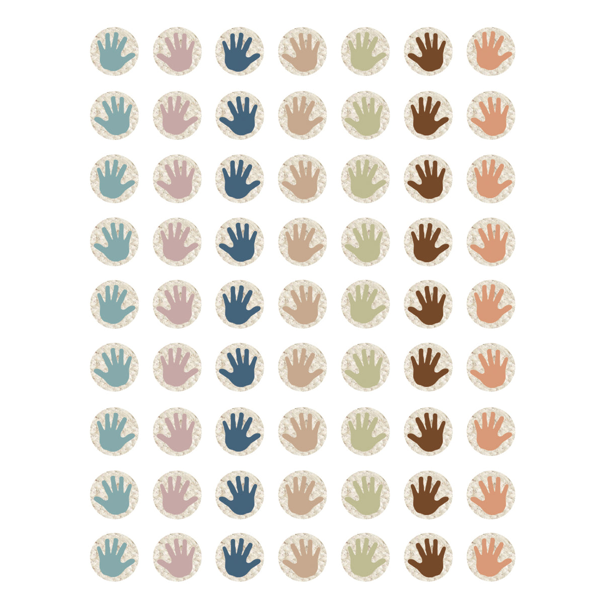 Everyone is Welcome Helping Hands Mini Stickers, Pack of 378