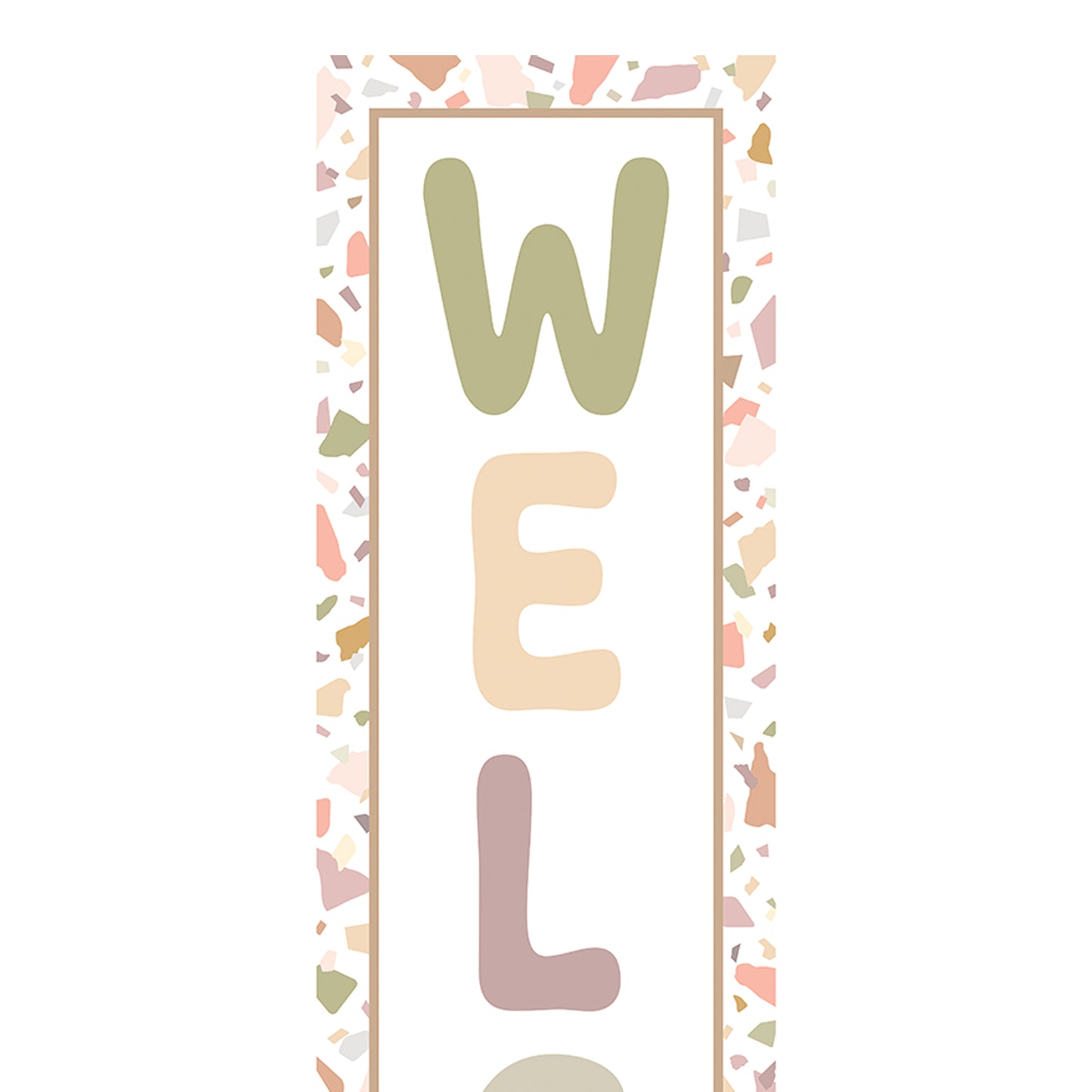 Terrazzo Tones Welcome Banner