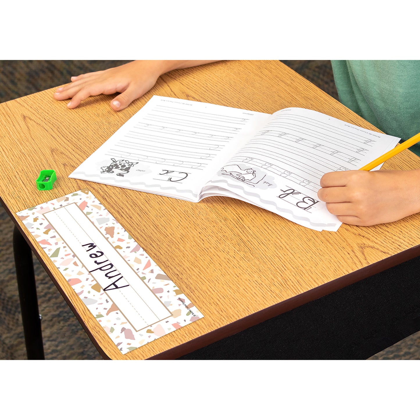 Terrazzo Tones Flat Name Plates