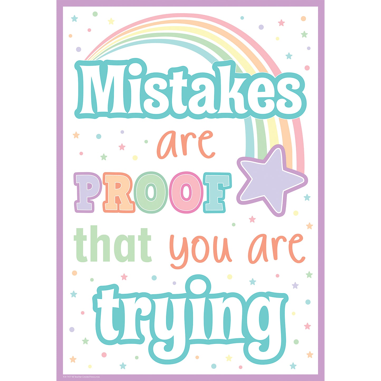 Mistakes Are Proof That You Are Trying Positive Poster