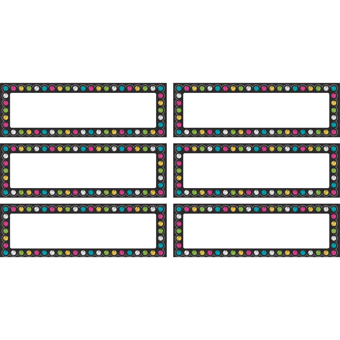 Chalkboard Brights Labels Magnetic Accents, Pack of 20