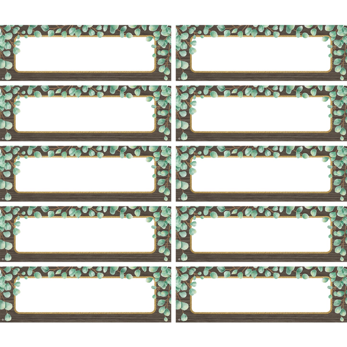 Eucalyptus Labels Magnetic Accents, Pack of 20