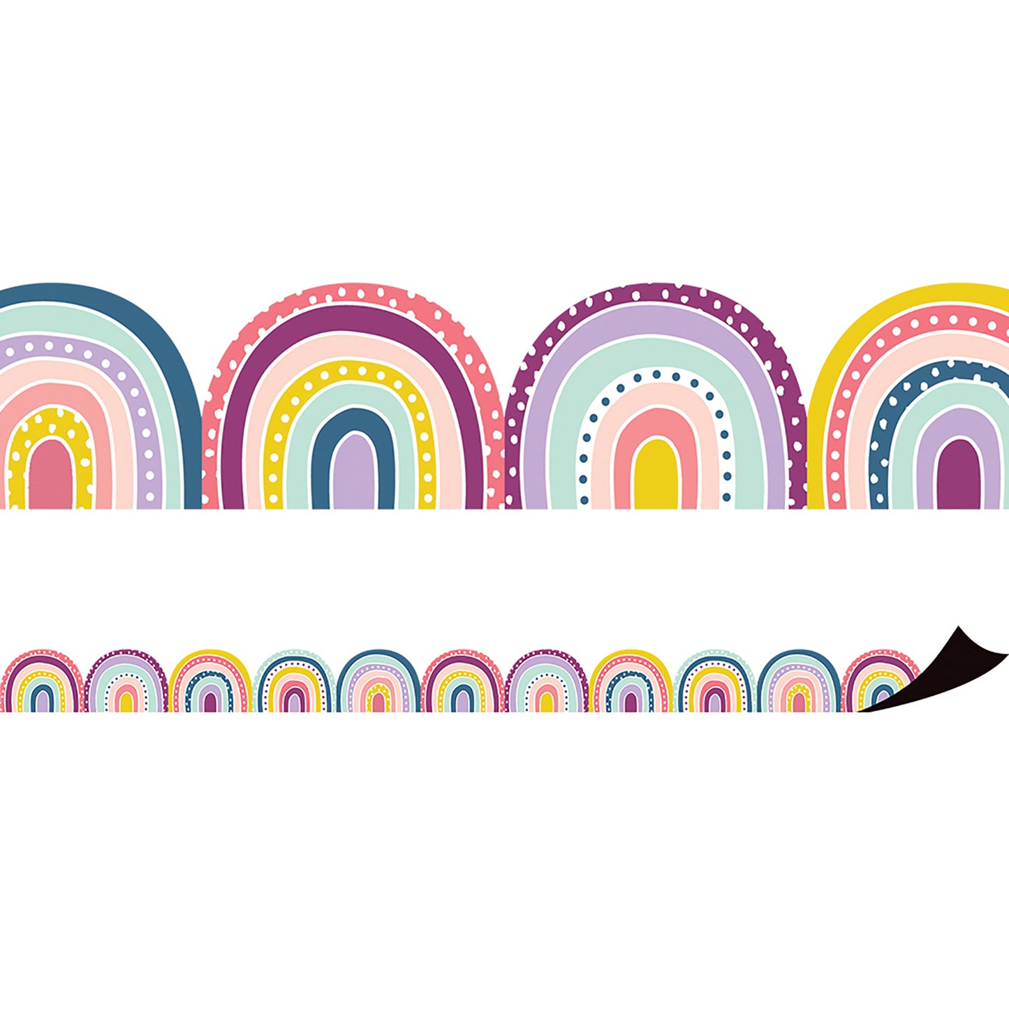 Oh Happy Day Rainbows Magnetic Border, 24 Feet