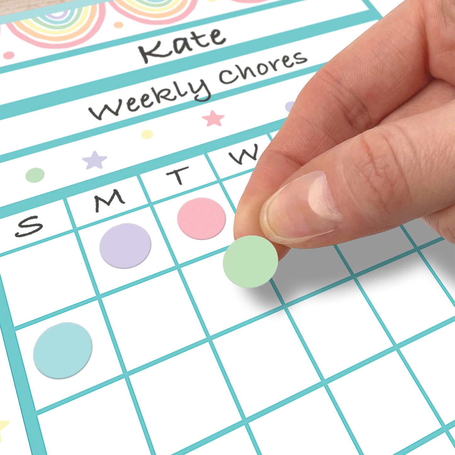 Pastel Pop Circles Mini Stickers Valu - Pack