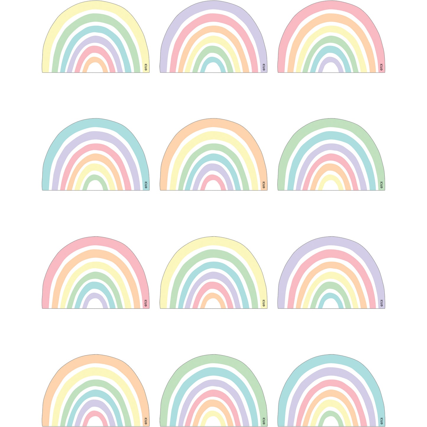 Patel Pop Rainbows Mini Accents, Pack of 36