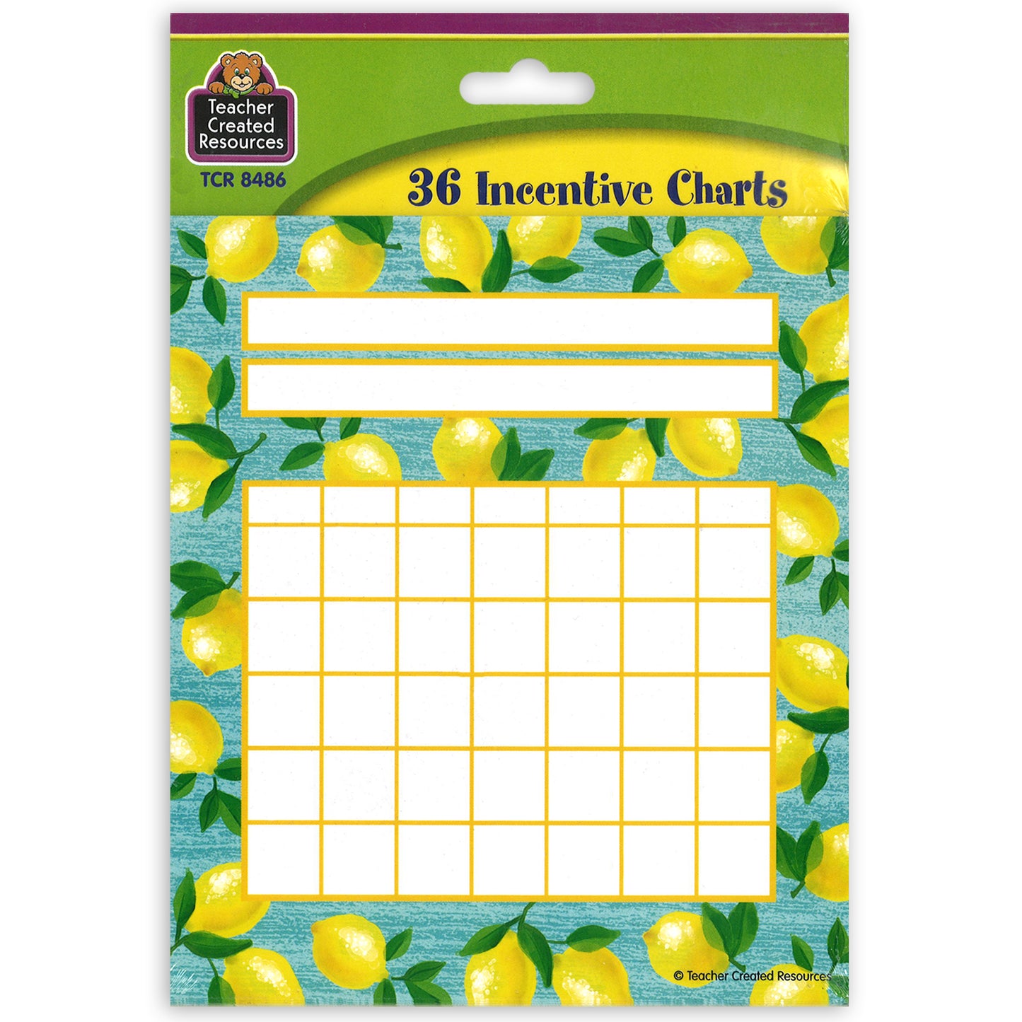 Lemon Zest Incentive Charts, Pack of 36