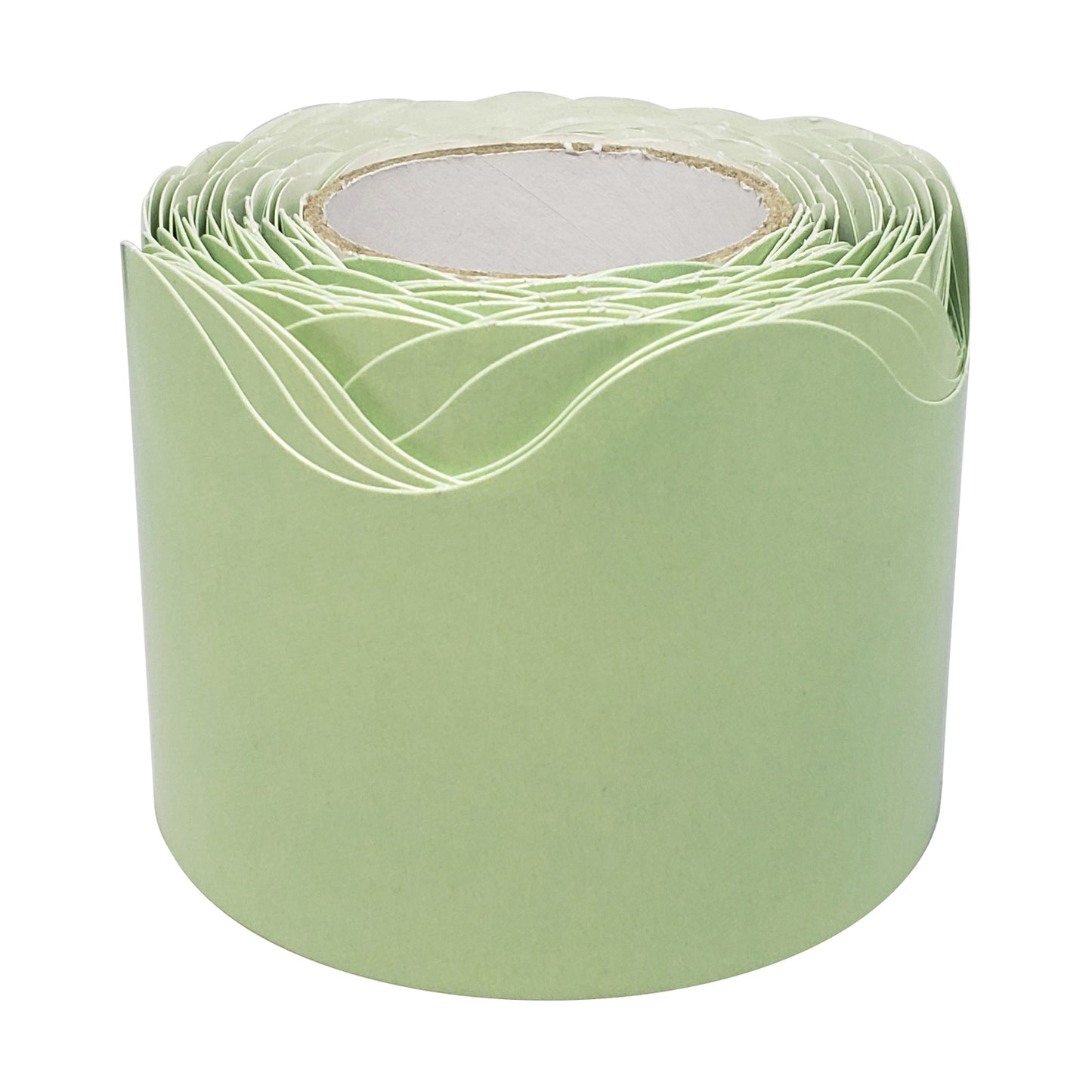 Mint Green Scalloped Rolled Border Trim, 50 Feet