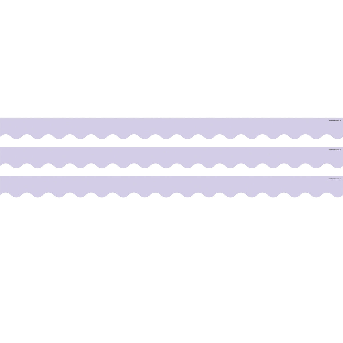 Lavender Scalloped Rolled Border Trim, 50 Feet, 3 Rolls