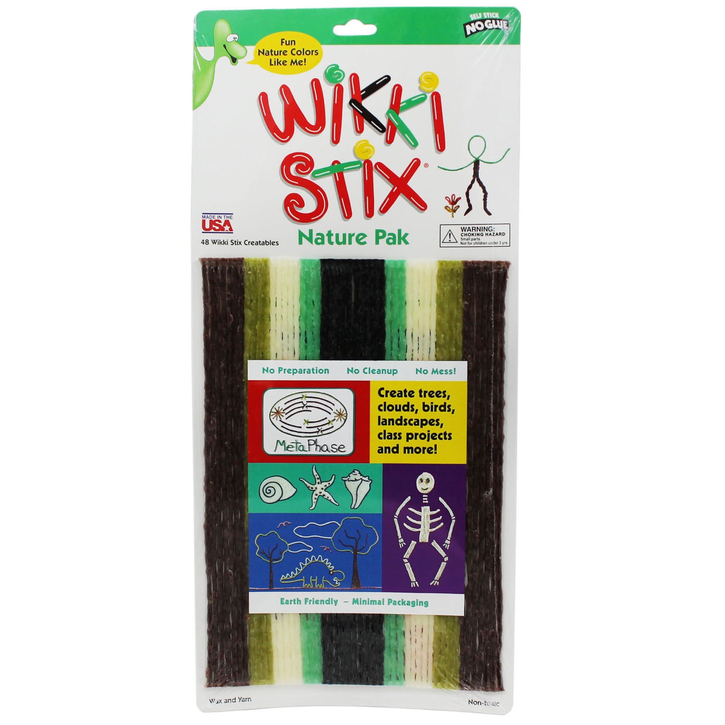 Wikki Stix®, Nature Colors, Pack of 48