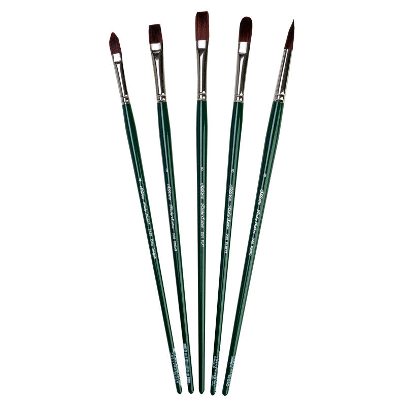 Ruby Satin Size 6 Variety Brush Set, 5 Brushes