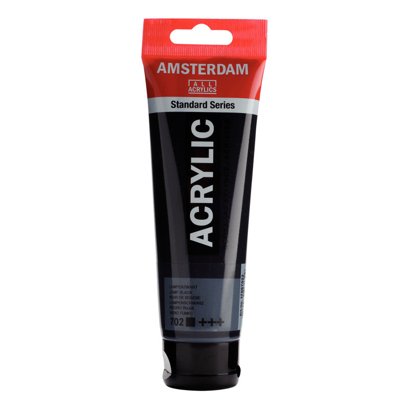 Standard Acrylic Paint, 120ml, Lamp Black 702