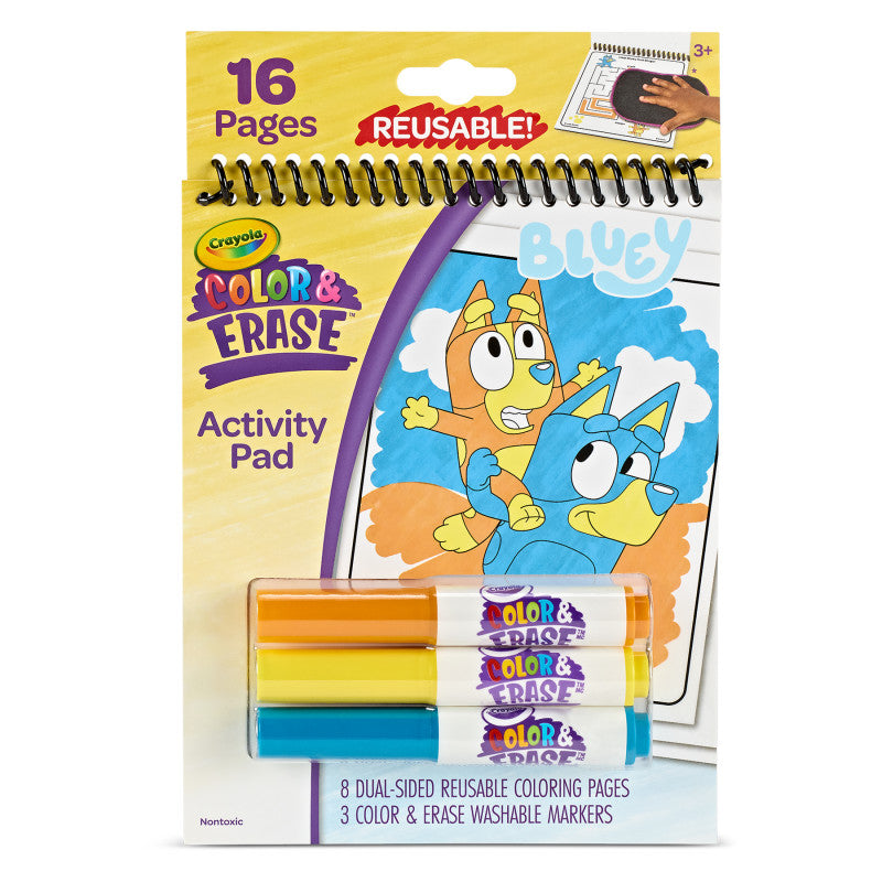 Color & Erase Reusable Activity Pad, Bluey