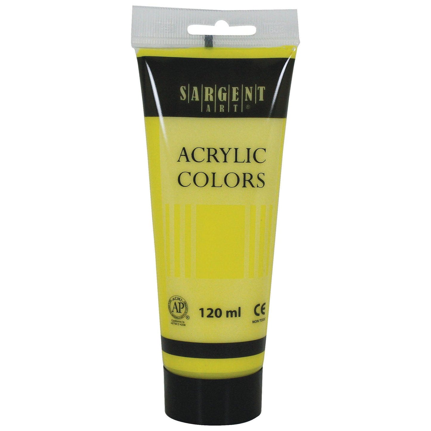 Acrylic Paint Tube, 120 ml, Lemon Yellow Cadmium, Pack of 6 - Loomini