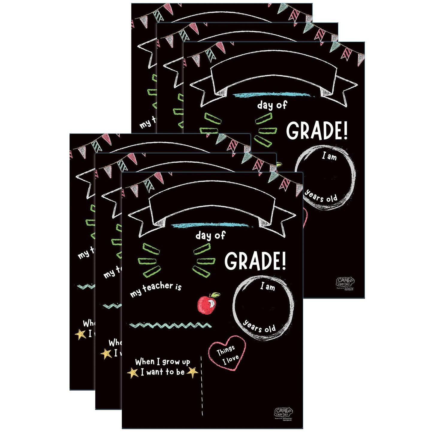 Activity Playmat - School Milestones, Pack of 6 - Loomini