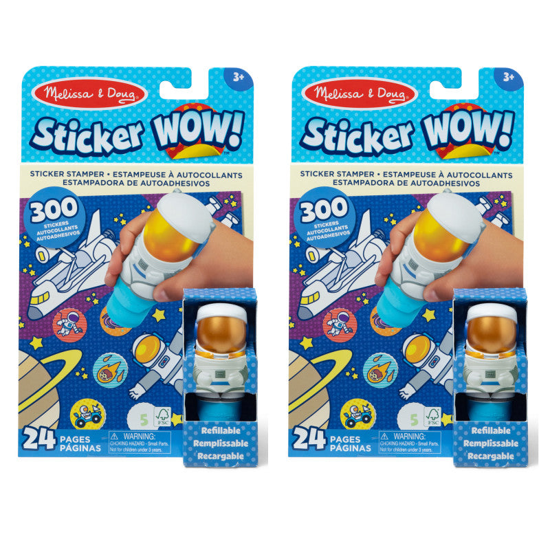 Sticker WOW! Activity Pad Set - Astronaut, 2 Sets