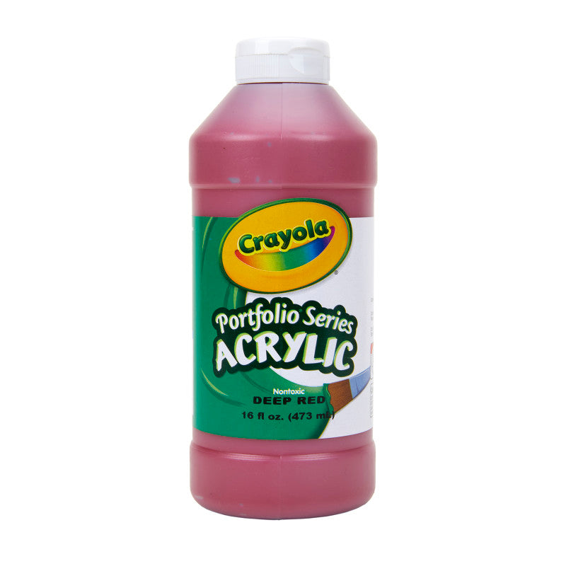 Portfolio Series Acrylic Paint, 16 oz., Deep Red