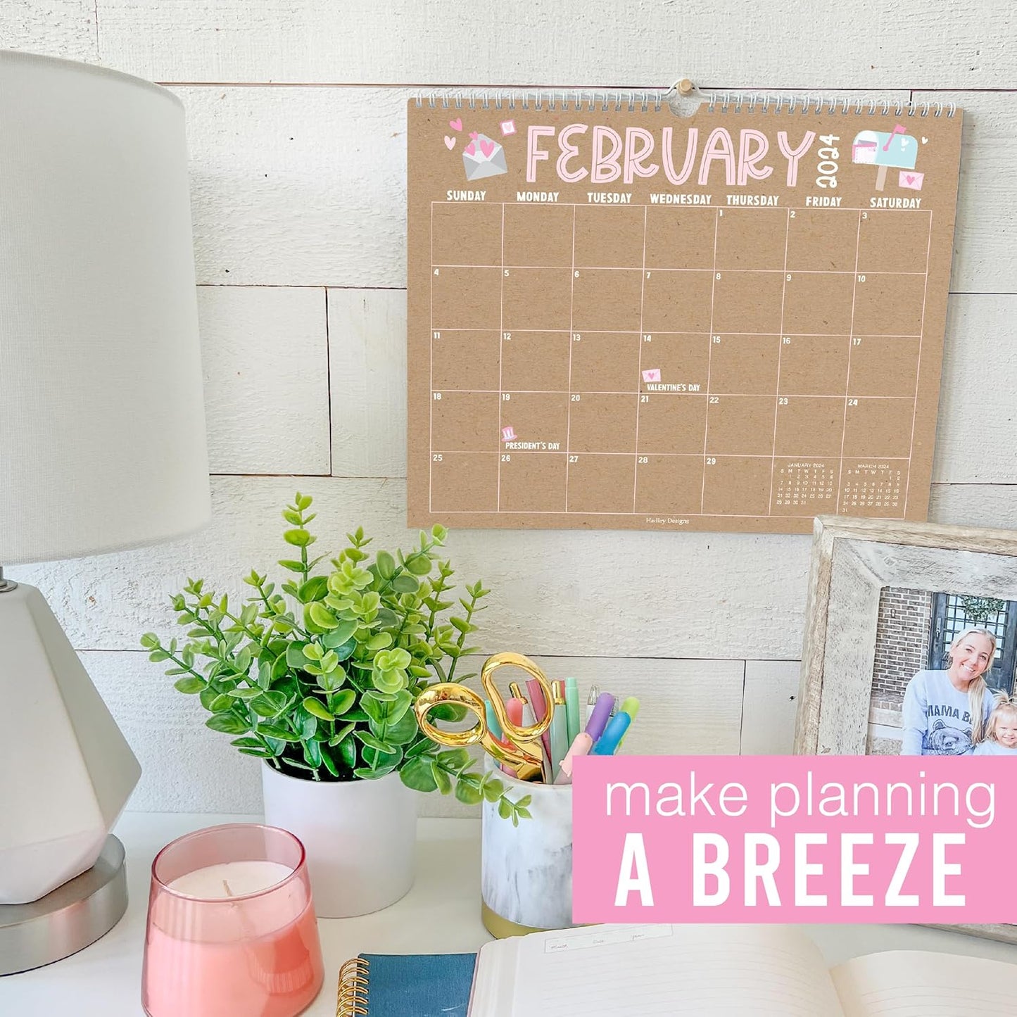 Doodle Large Wall Calendar 2024-2025 - 18 Month Wall Calendar 2024-2025, Monthly Wall Calendar 2024 Monthly Large, Calendars 2024 Wall Calendar, Calendario 2024 Calendar Wall