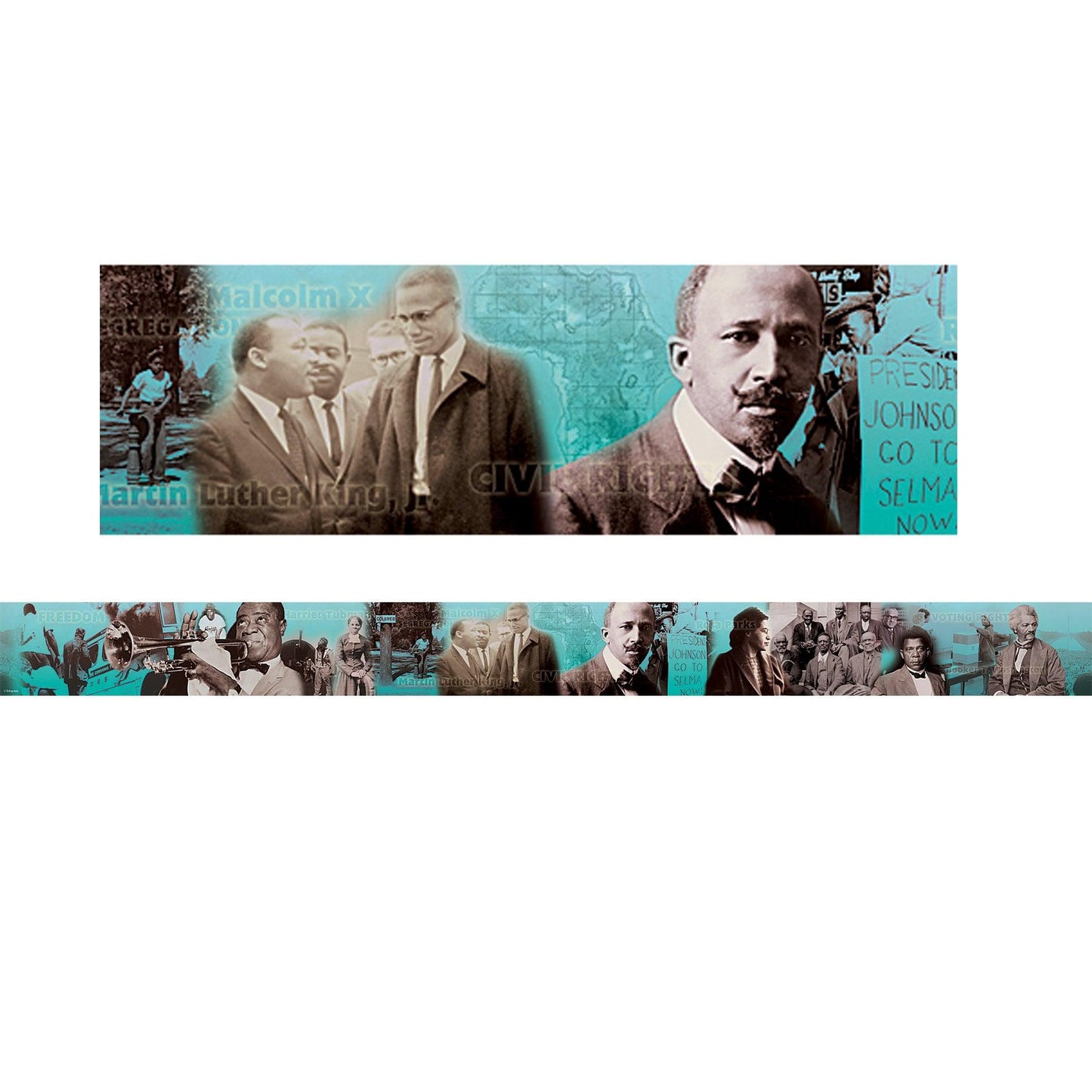 Black History Photo Border, 35 Feet Per Pack, 6 Packs - Loomini