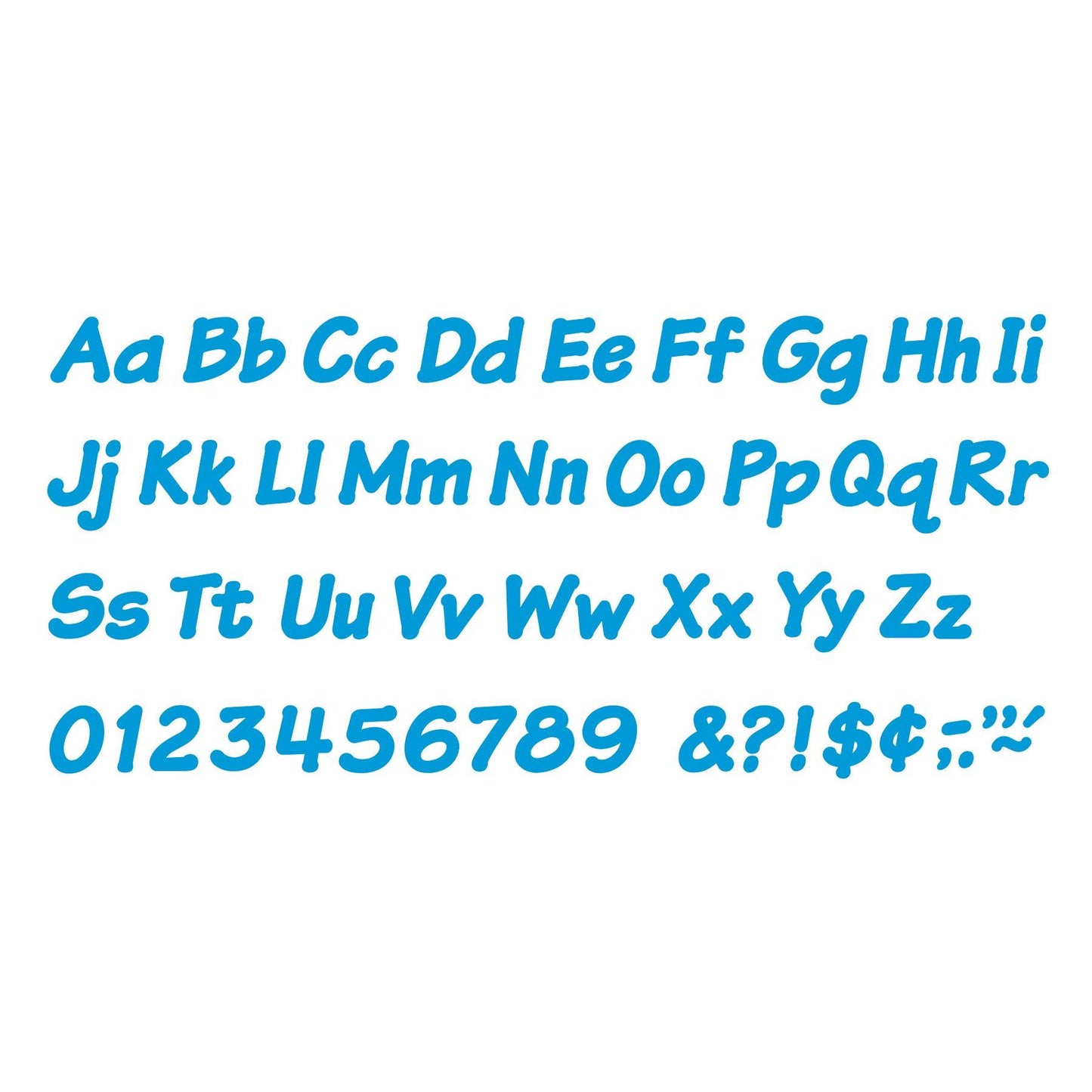 Blue 4" Italic Combo Ready Letters®, 193 Per Pack, 3 Packs - Loomini