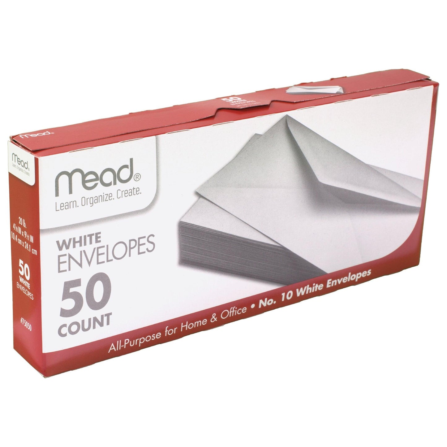 Boxed Envelopes, White, 4.13" x 9.5", 50 Per Box, 12 Boxes - Loomini