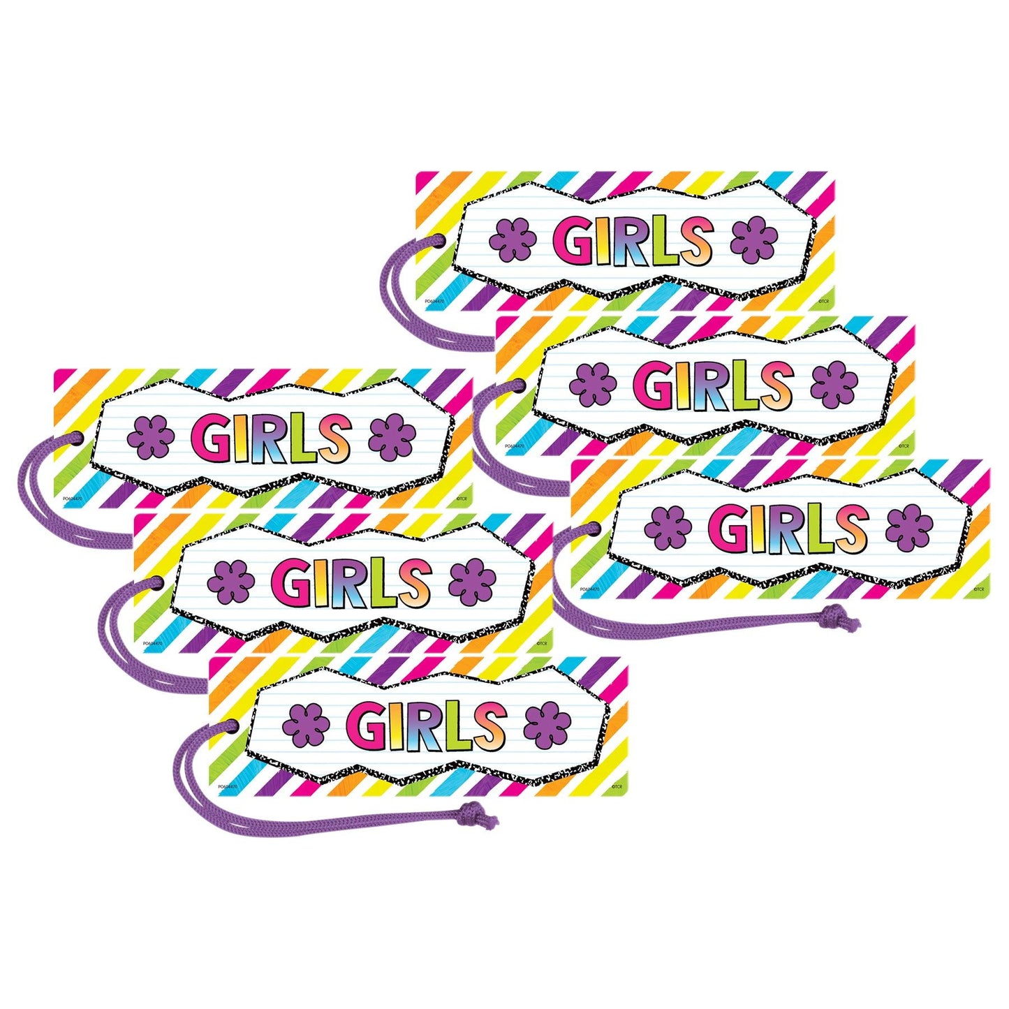 Brights 4Ever Magnetic Girls Pass, Pack of 6 - Loomini