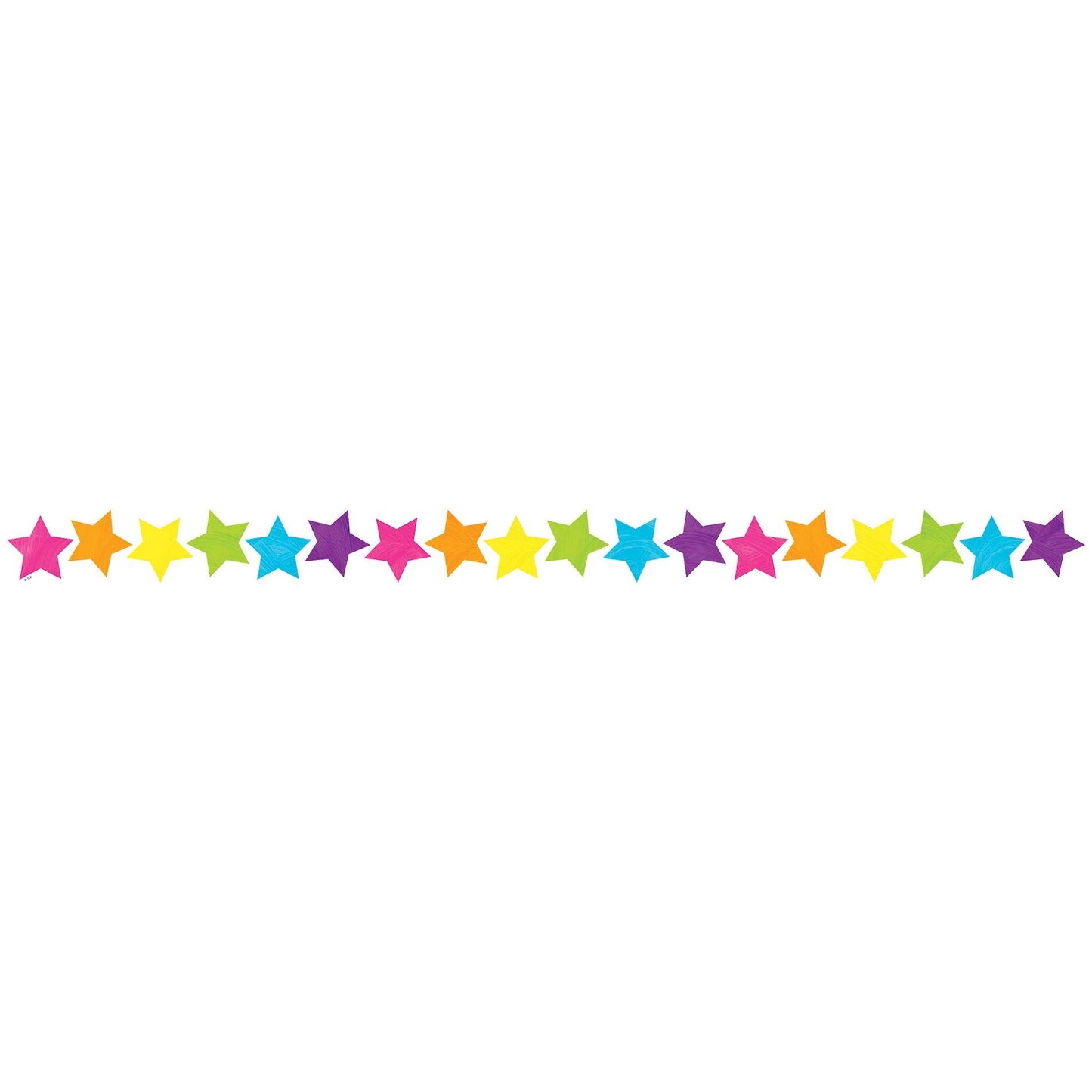 Brights 4Ever Stars Die-Cut Border Trim, 35 Feet Per Pack, 6 Packs - Loomini
