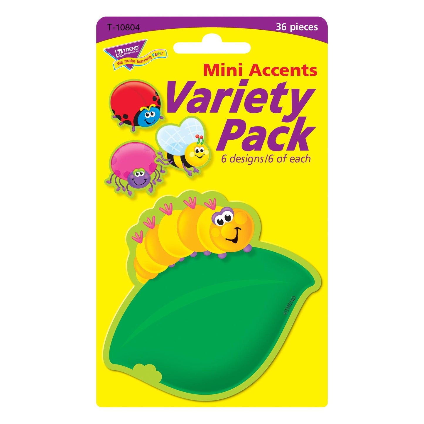 Bugs Mini Accents Variety Pack, 36 Per Pack, 6 Packs - Loomini