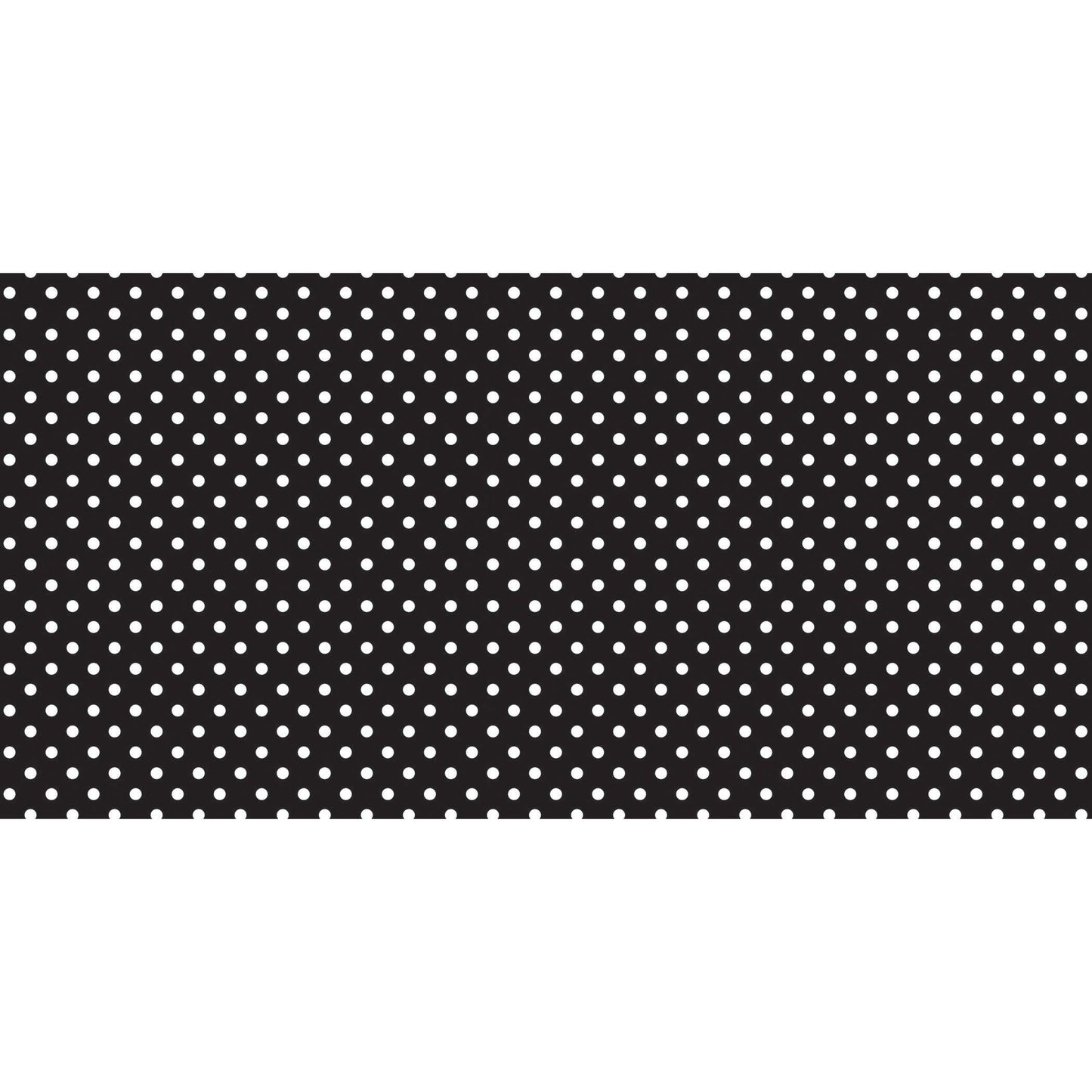 Bulletin Board Art Paper, Classic Dots-Black & White, 48" x 50', 1 Roll - Loomini