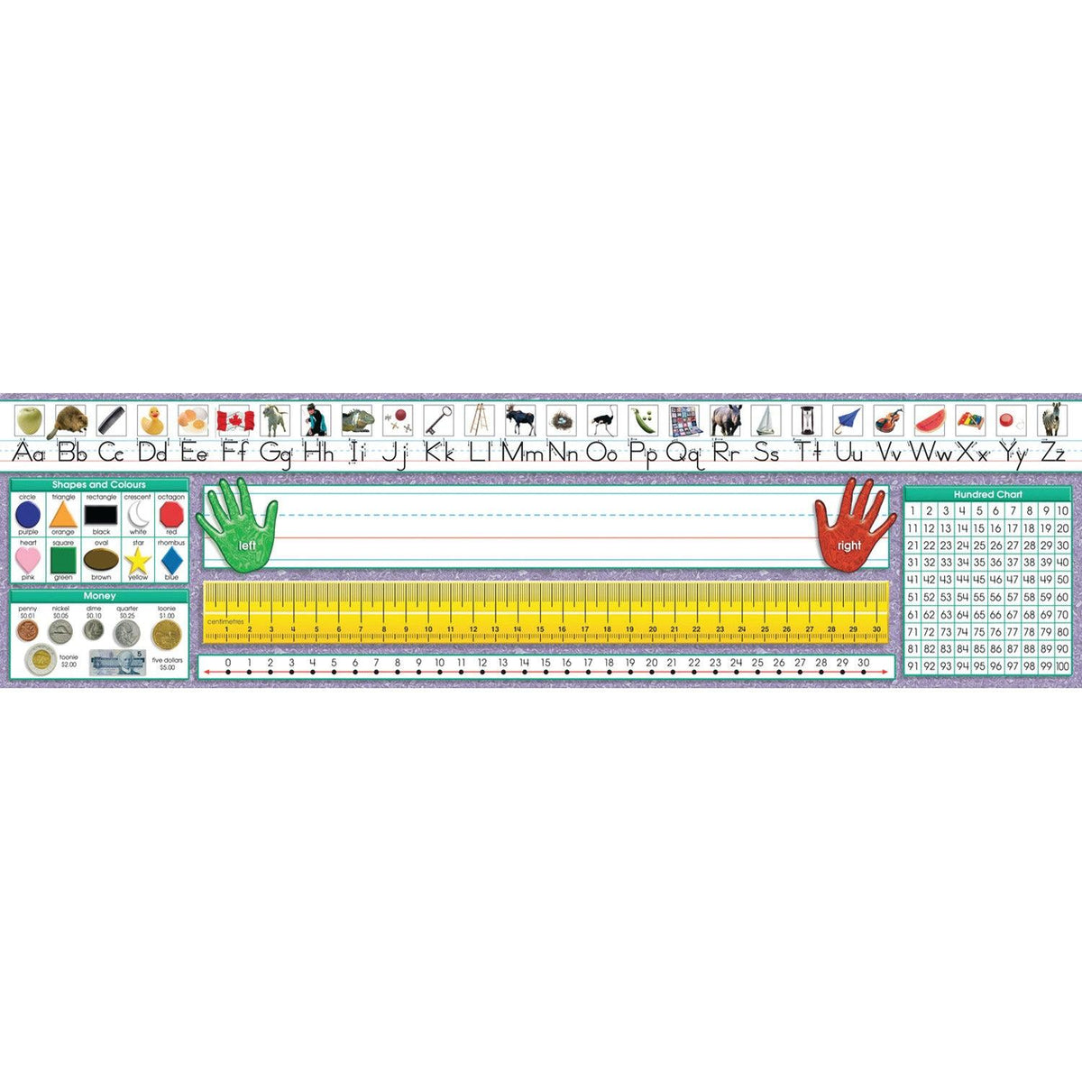 Canadian Traditional Manuscript Desk Plates, 36 Per Pack, 3 Packs - Loomini