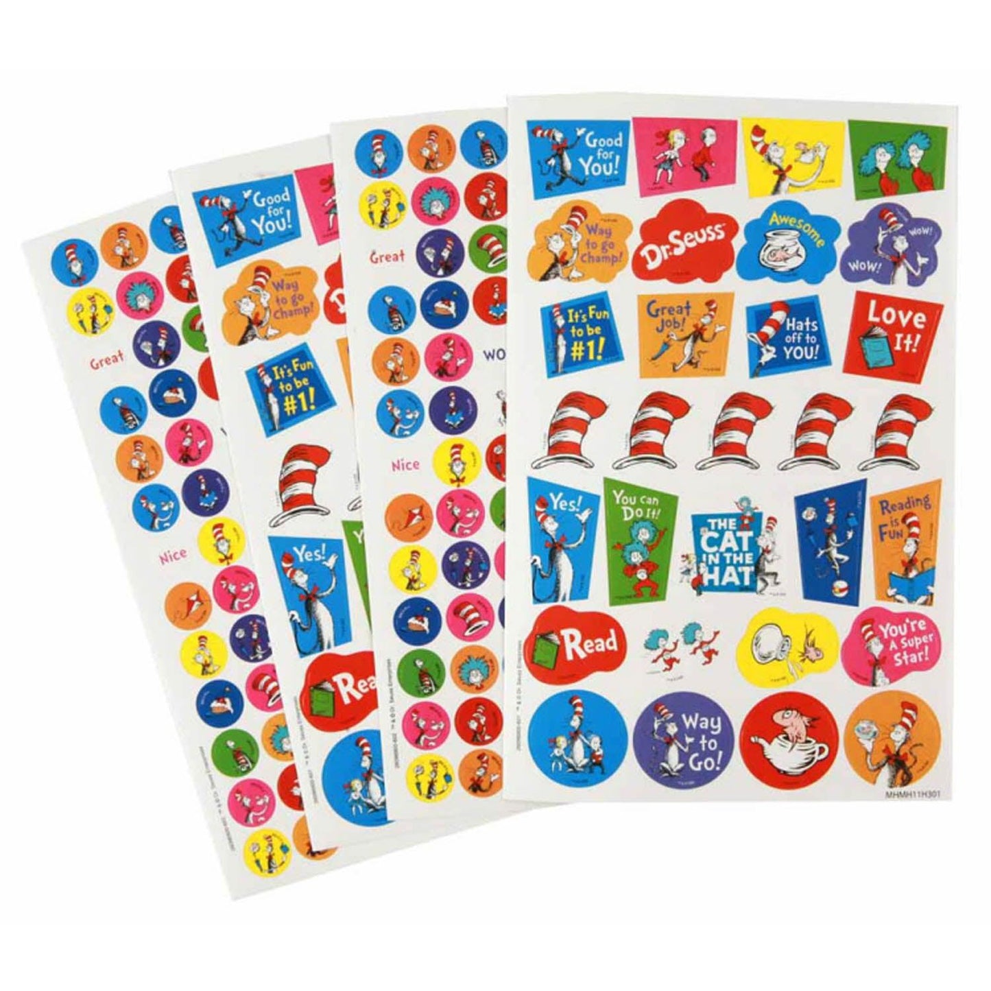 Cat in the Hat™ Sticker Book, 536 Stickers Per Book, Pack of 6 - Loomini