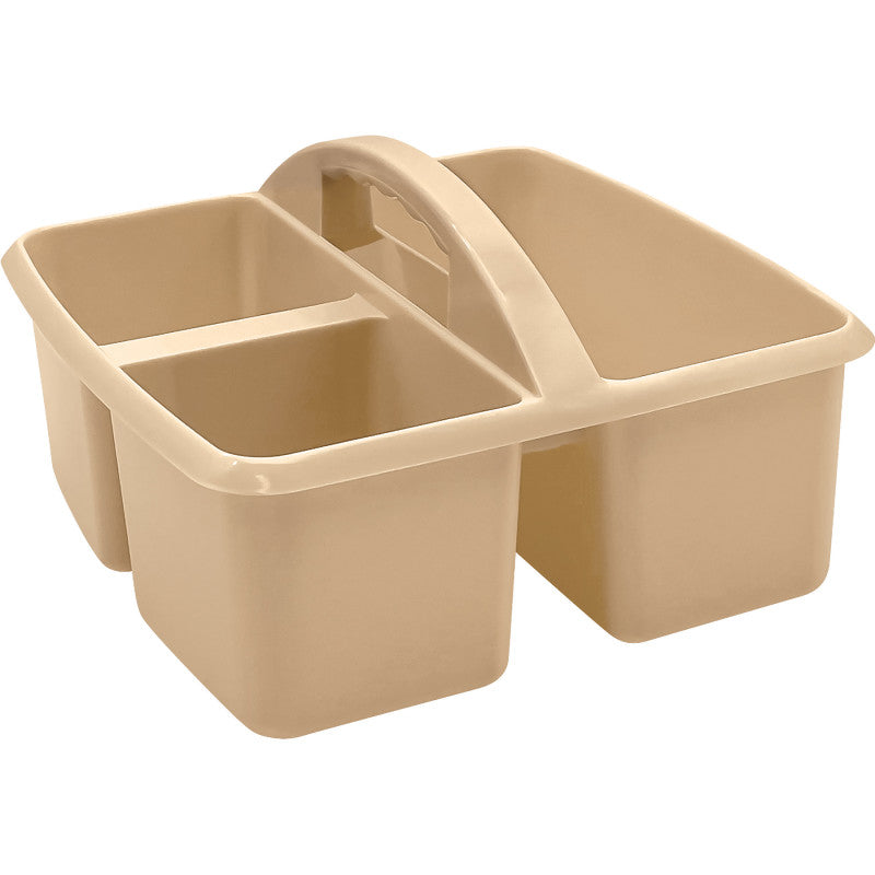 Plastic Storage Caddy, Light Brown
